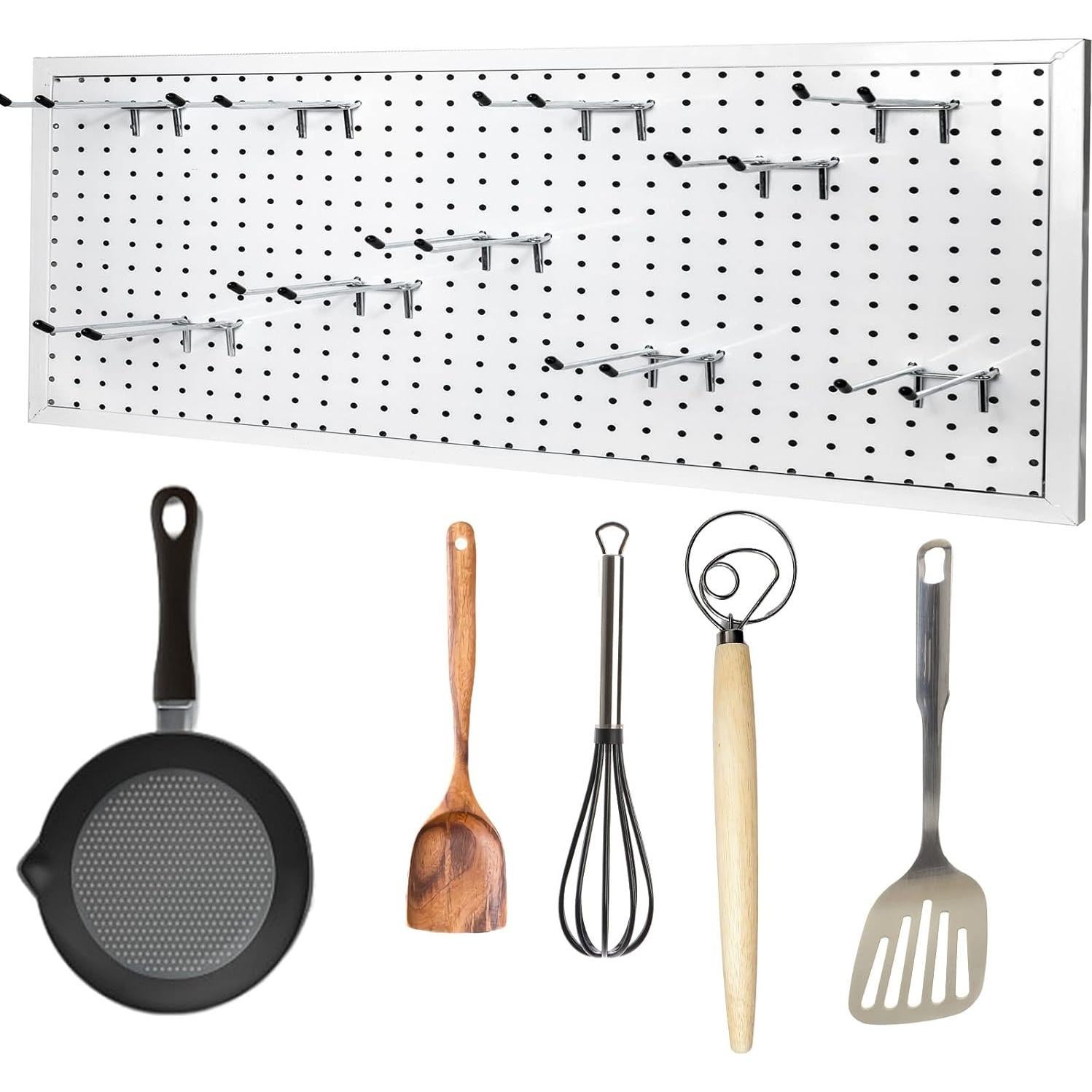 15 Ganchos Dobles para Tablero de Clavos Nlmyt 10 cm Alta Resistencia