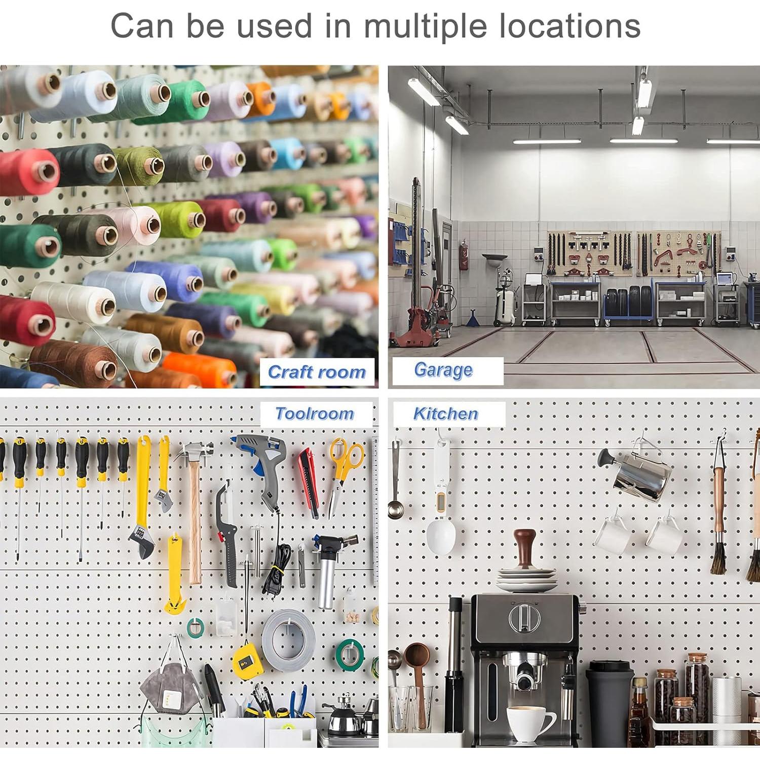 15 Ganchos Dobles para Tablero de Clavos Nlmyt 10 cm Alta Resistencia