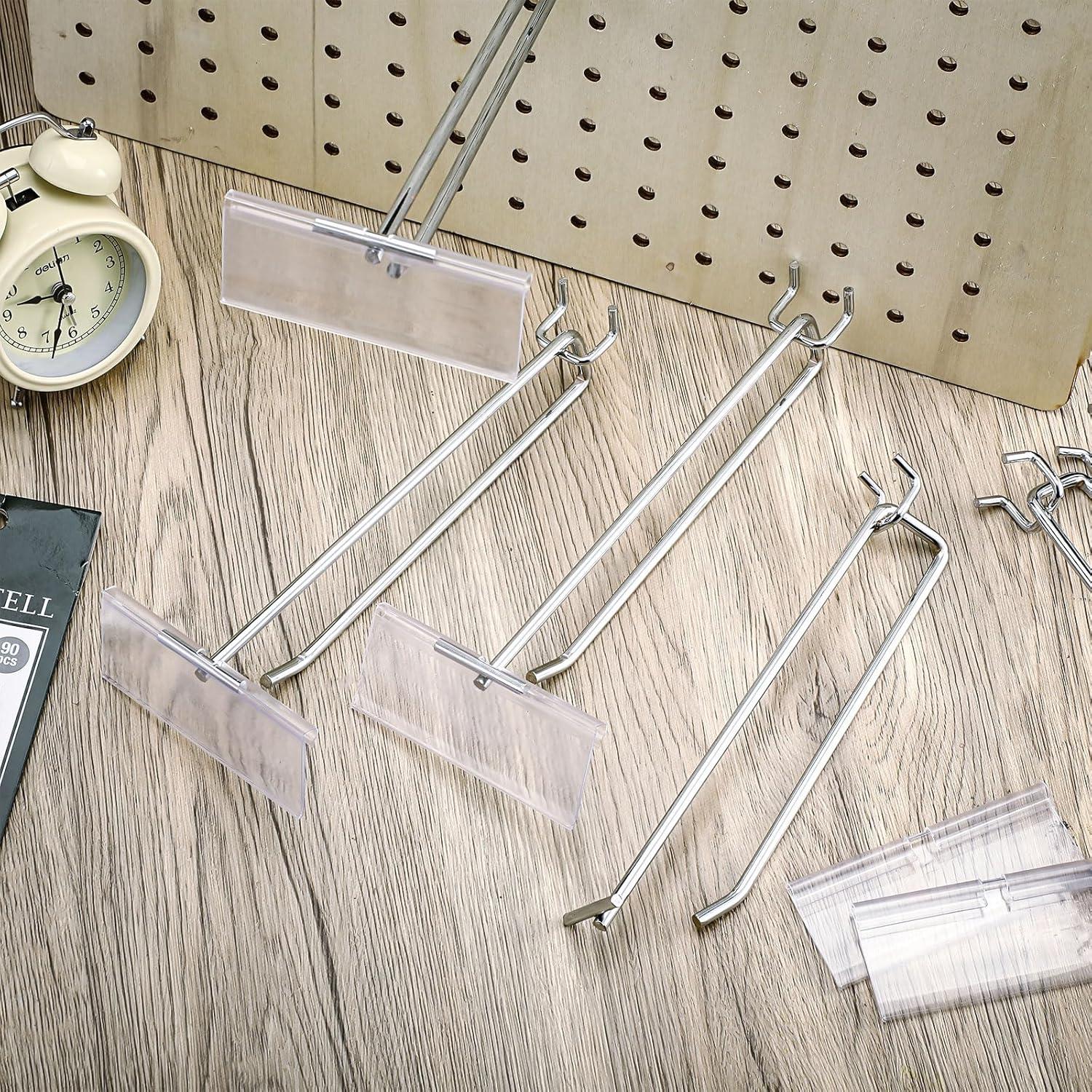 Ganchos de Metal Negro Tandefio 100 Piezas 20.5 cm para Tablero