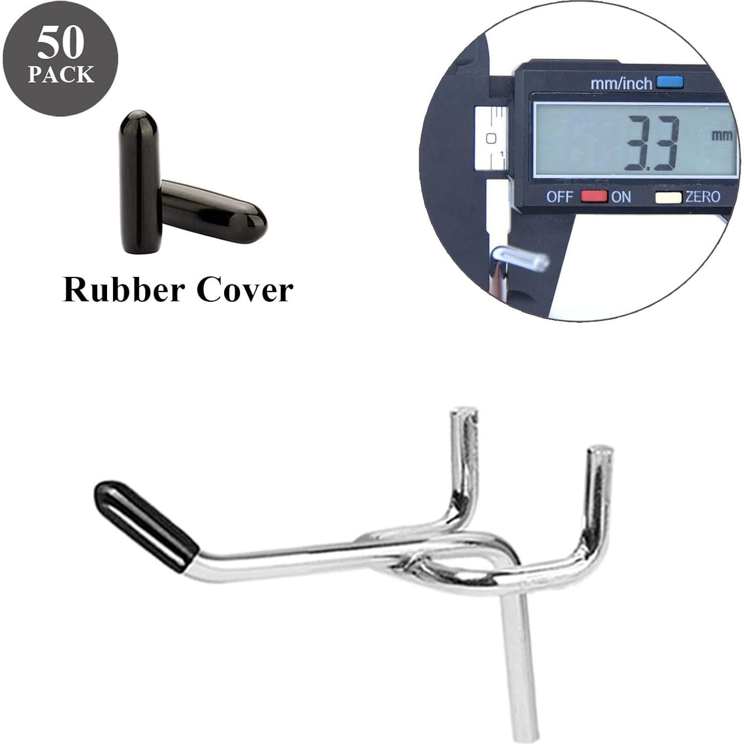 25 Ganchos para Tablero de Clavos GrliTra 2" Acero Galvanizado