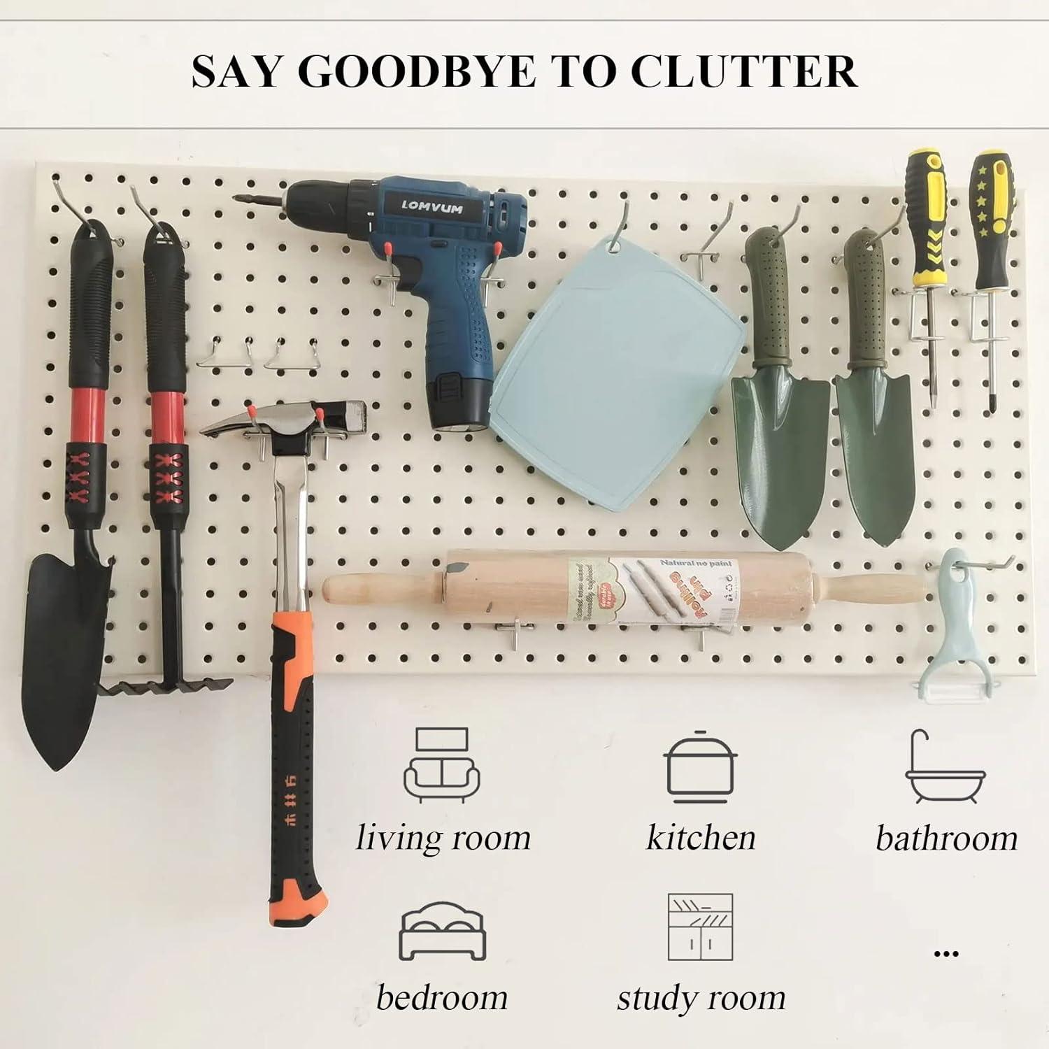 25 Ganchos para Tablero de Clavos GrliTra 2" Acero Galvanizado