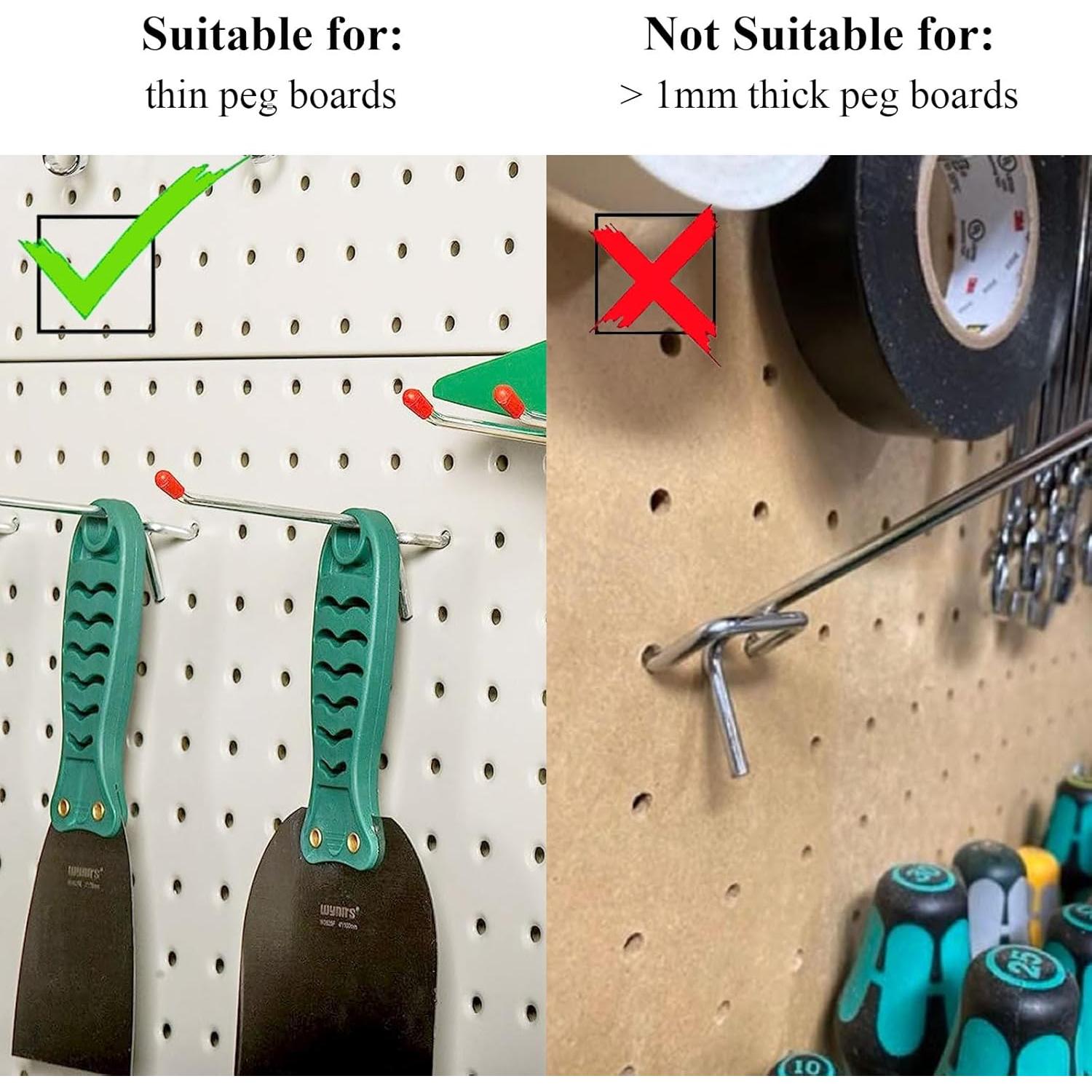 25 Ganchos para Tablero de Clavos GrliTra 2" Acero Galvanizado