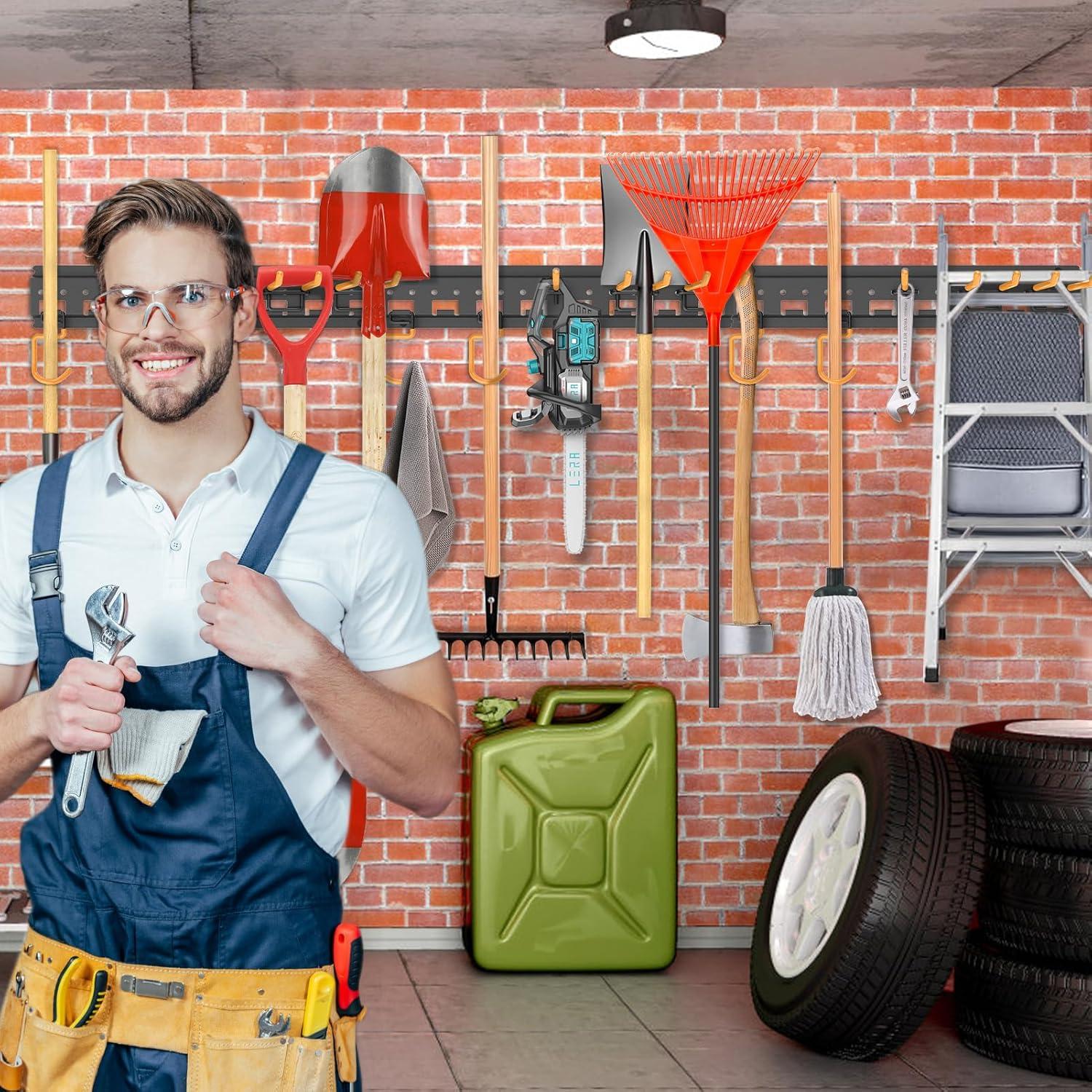 Organizador de Herramientas de Jardín Unaikoo 121.92 cm Montado en Pared