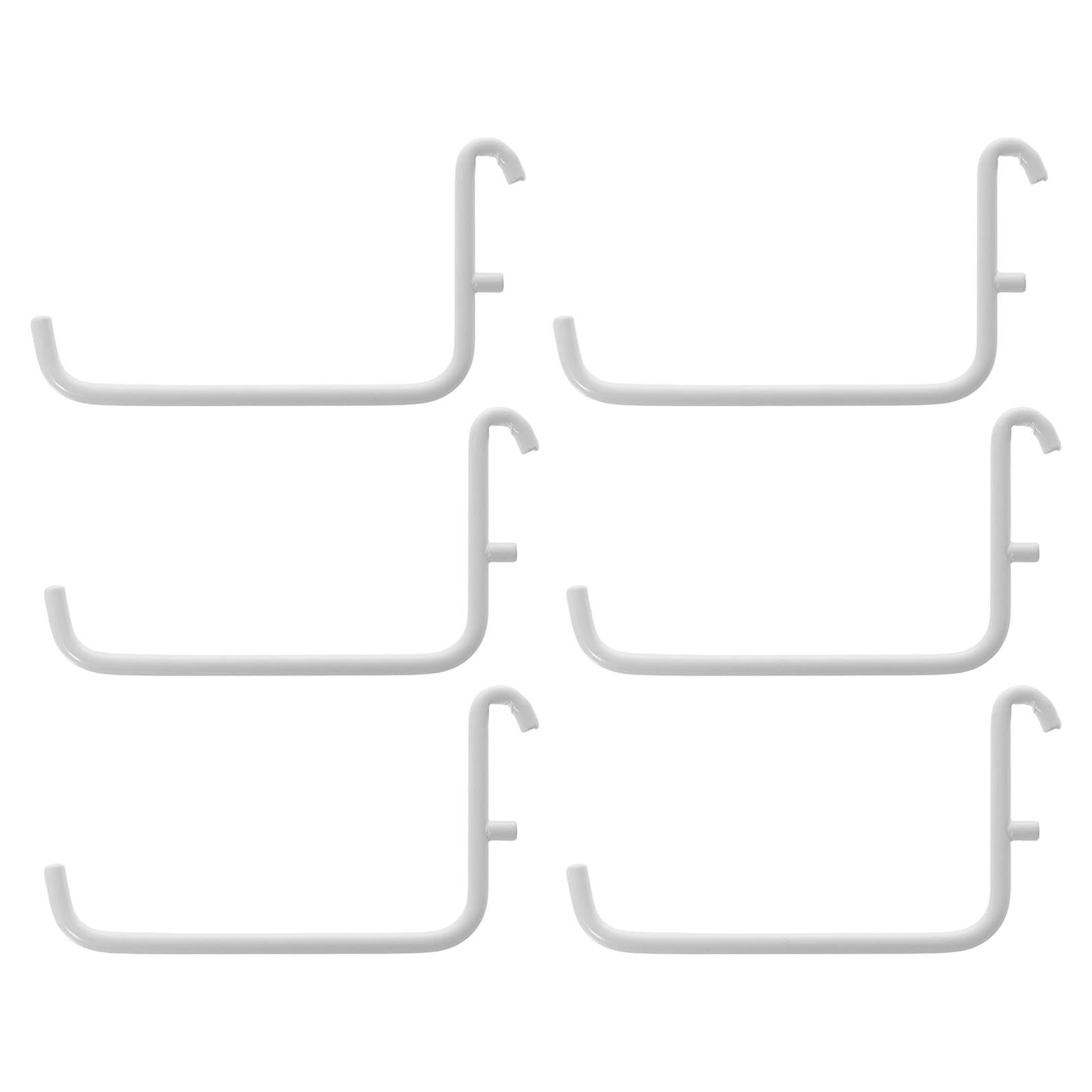 Ganchos de Pared IKEA SKADIS - Juego de 6, Blanco, 6x9.5cm