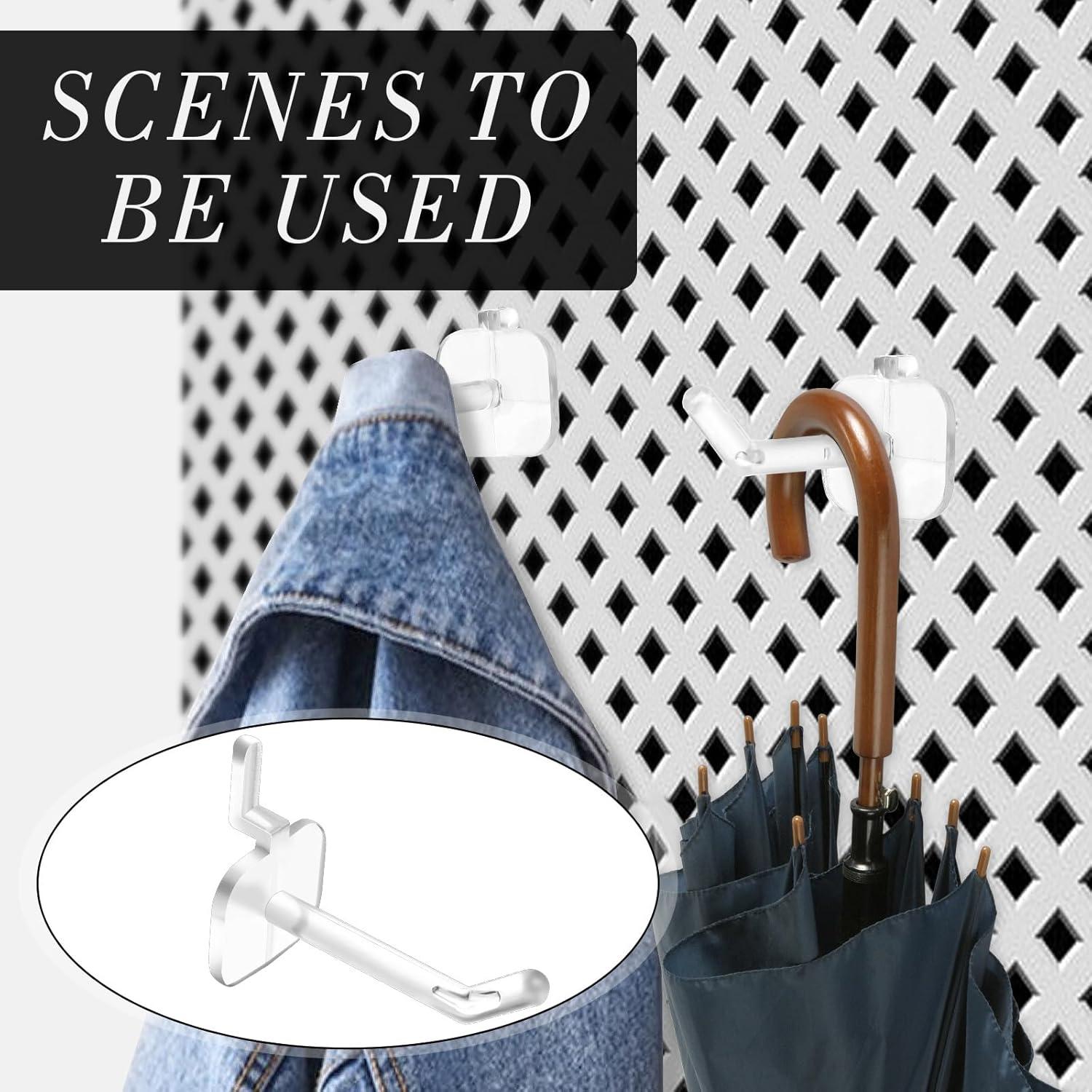 100 Ganchos de Plástico 5 cm Lemecima para Tableros de Clavos