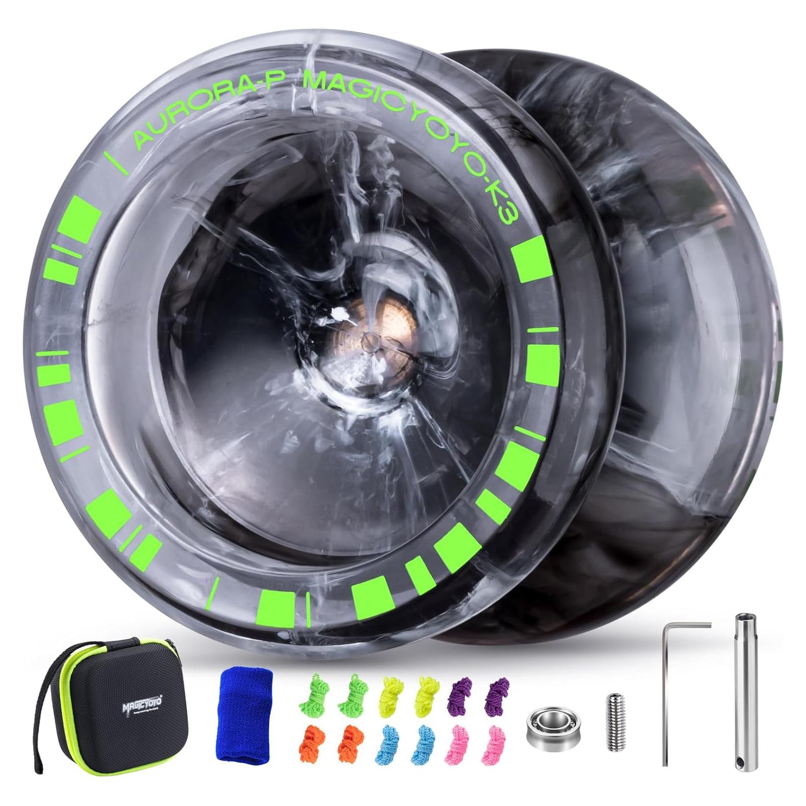 Yoyo MAGICYOYO K3 Aurora-P Negro Blanco para Niños y Adultos