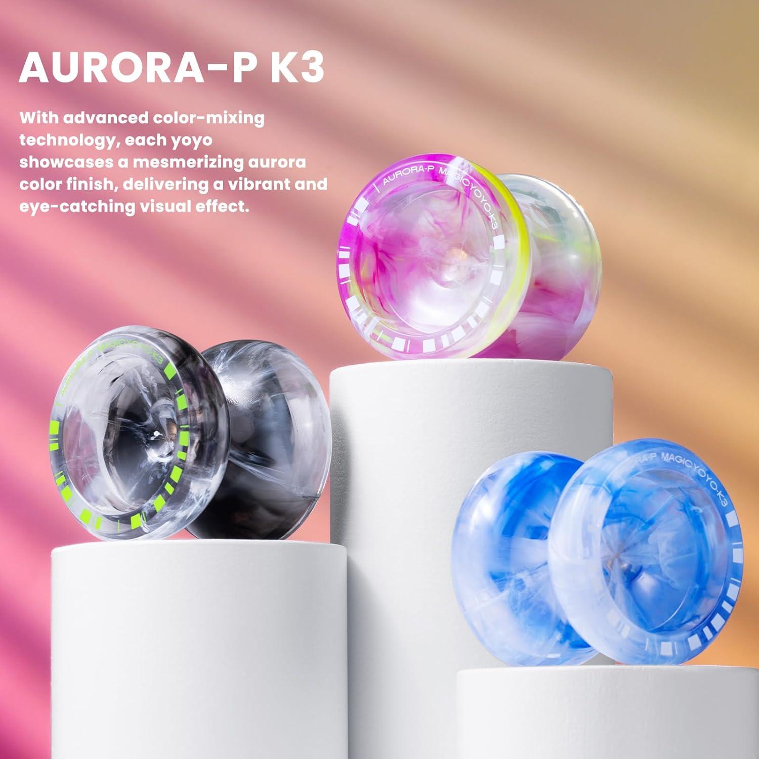 Yoyo MAGICYOYO K3 Aurora-P Negro Blanco para Niños y Adultos