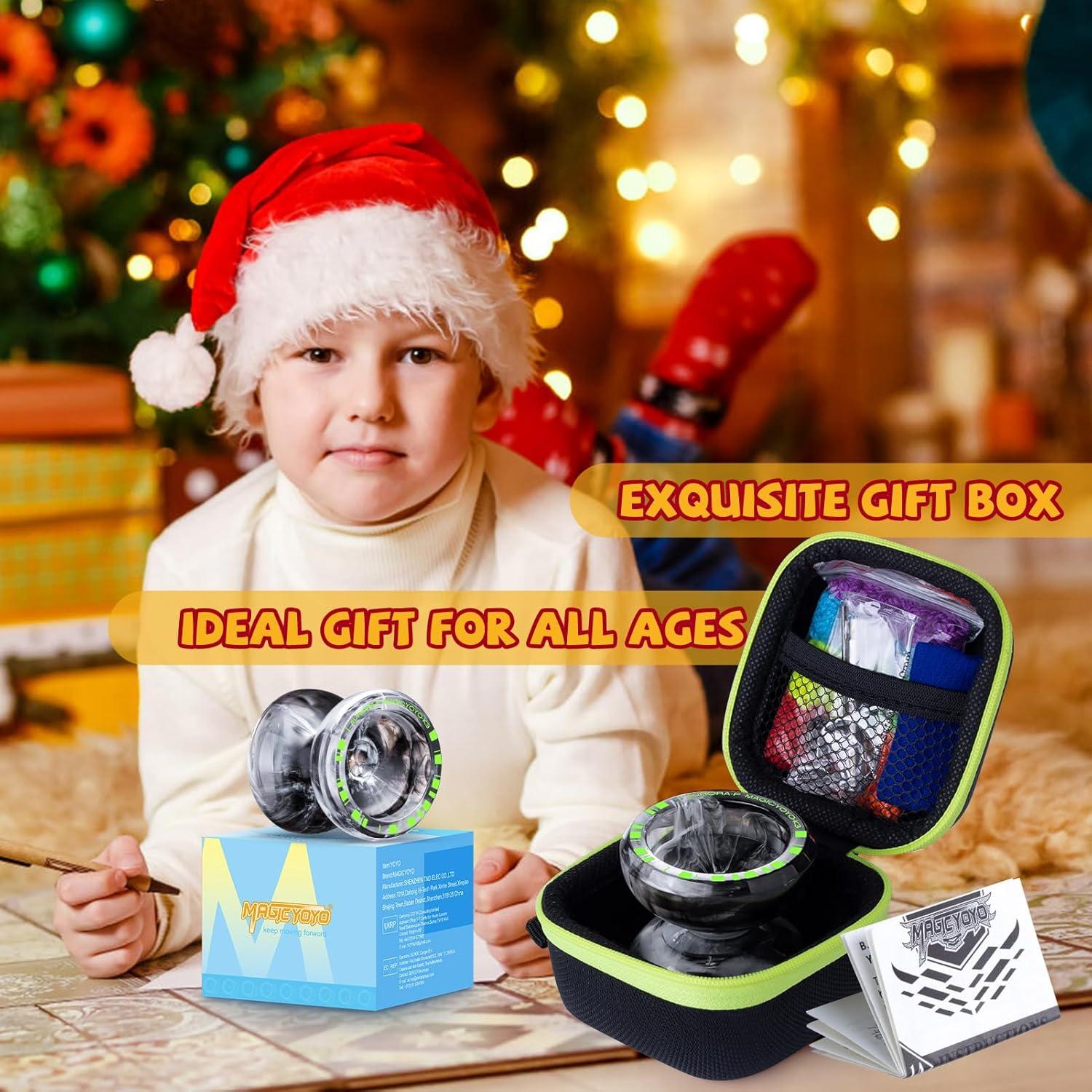 Yoyo MAGICYOYO K3 Aurora-P Negro Blanco para Niños y Adultos