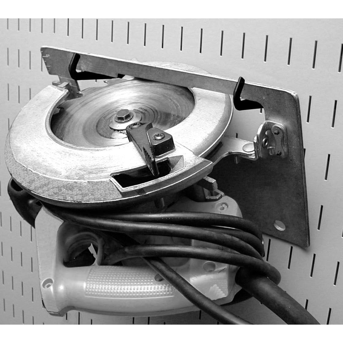 Ganchos Ranurados de Punta Curva Wall Control 8.89 cm Negro - 4 Piezas