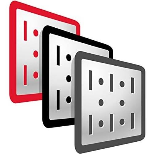 Ganchos Ranurados de Punta Curva Wall Control 8.89 cm Negro - 4 Piezas