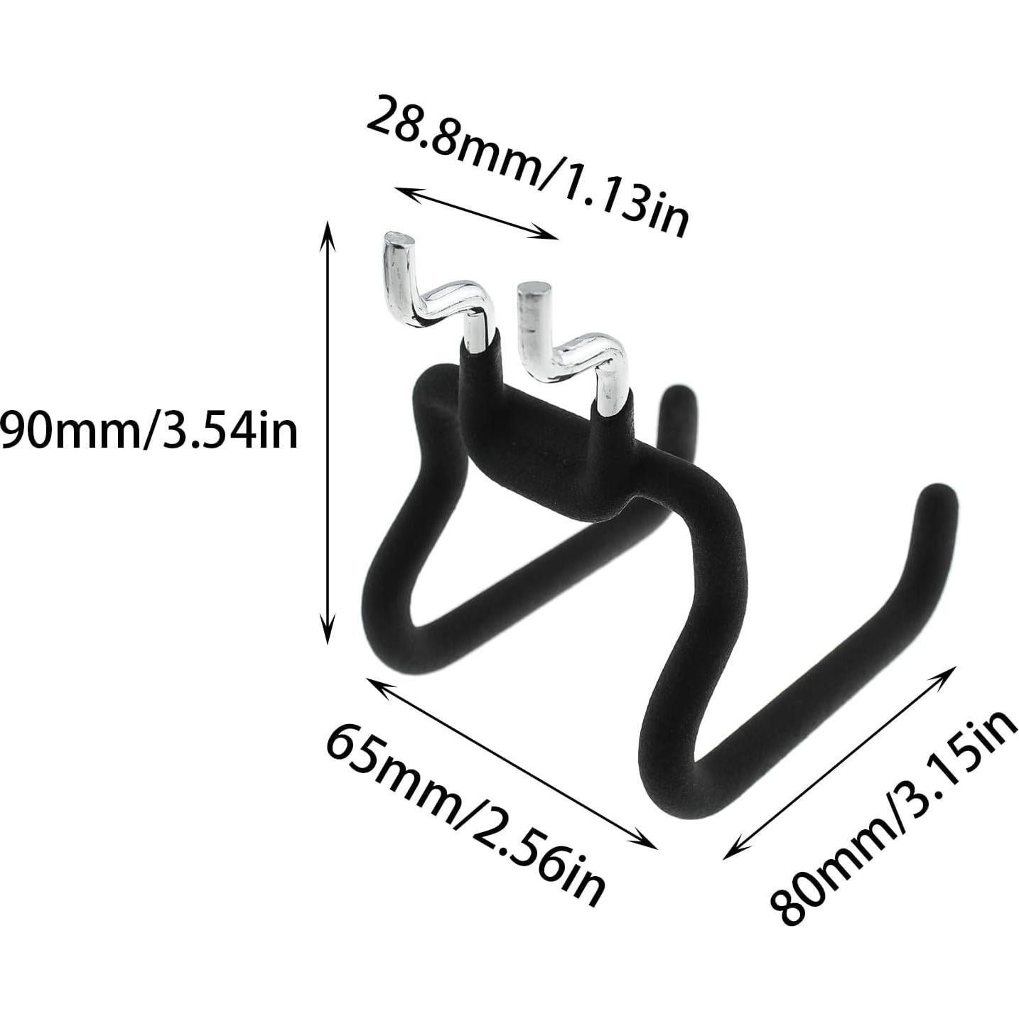 Ganchos de Tablero de Clavos TAODAN 2 Pcs Acero Neopreno