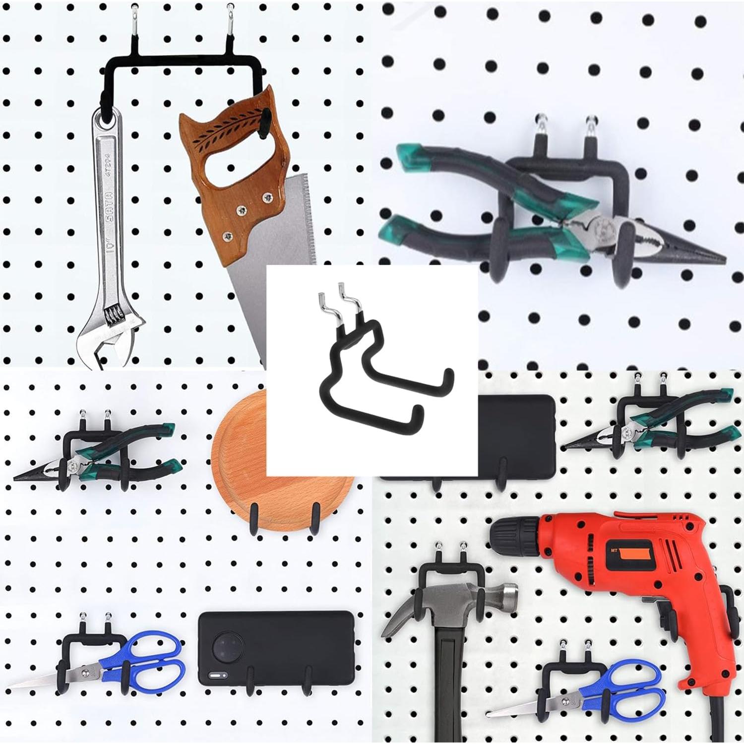 Ganchos de Tablero de Clavos TAODAN 2 Pcs Acero Neopreno