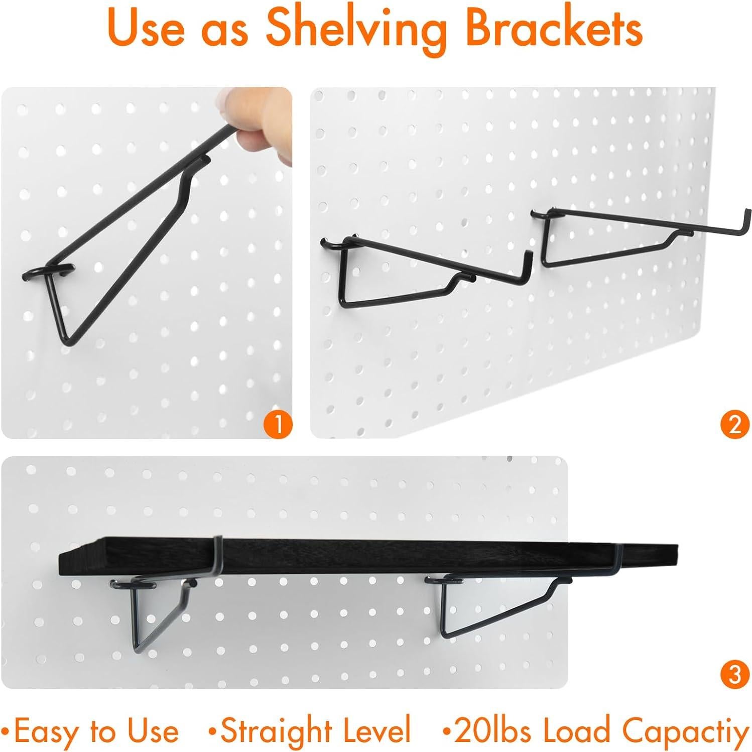 Estantes de Madera G.CORE para Tablero de Clavijas - 2 Piezas