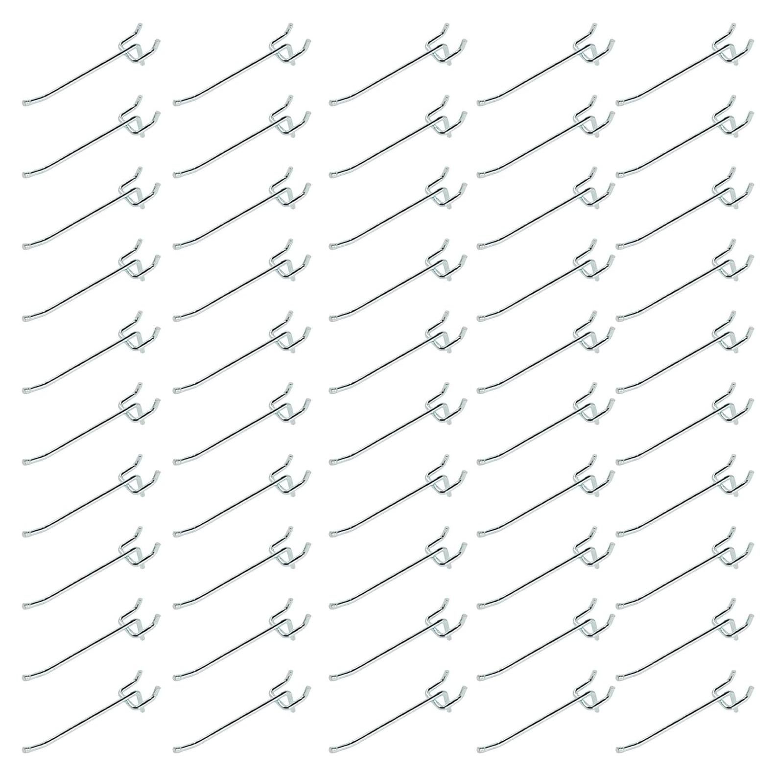 Ganchos de Metal Galvanizado Rawall 10 cm para Tablero Perforado