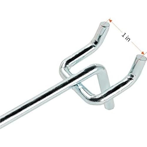 Ganchos de Metal Galvanizado Rawall 10 cm para Tablero Perforado