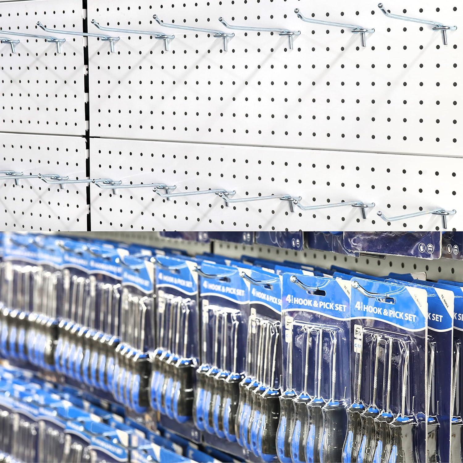 Ganchos de Pegboard Poetiske 8" (20.32 cm) Acero Inoxidable 50PCS