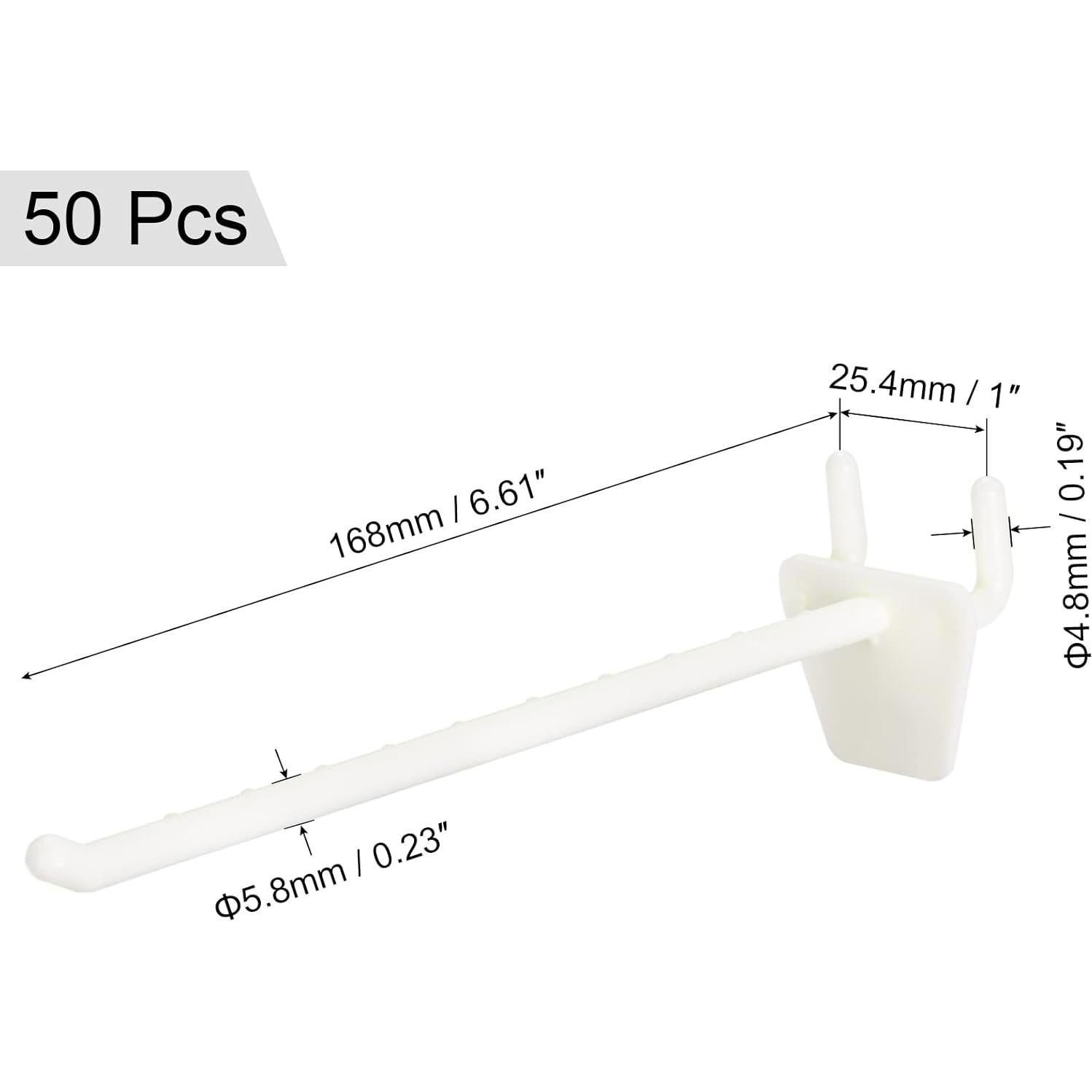 Ganchos de Tablero de Clavos MECCANIXITY 15 cm Paquete 50