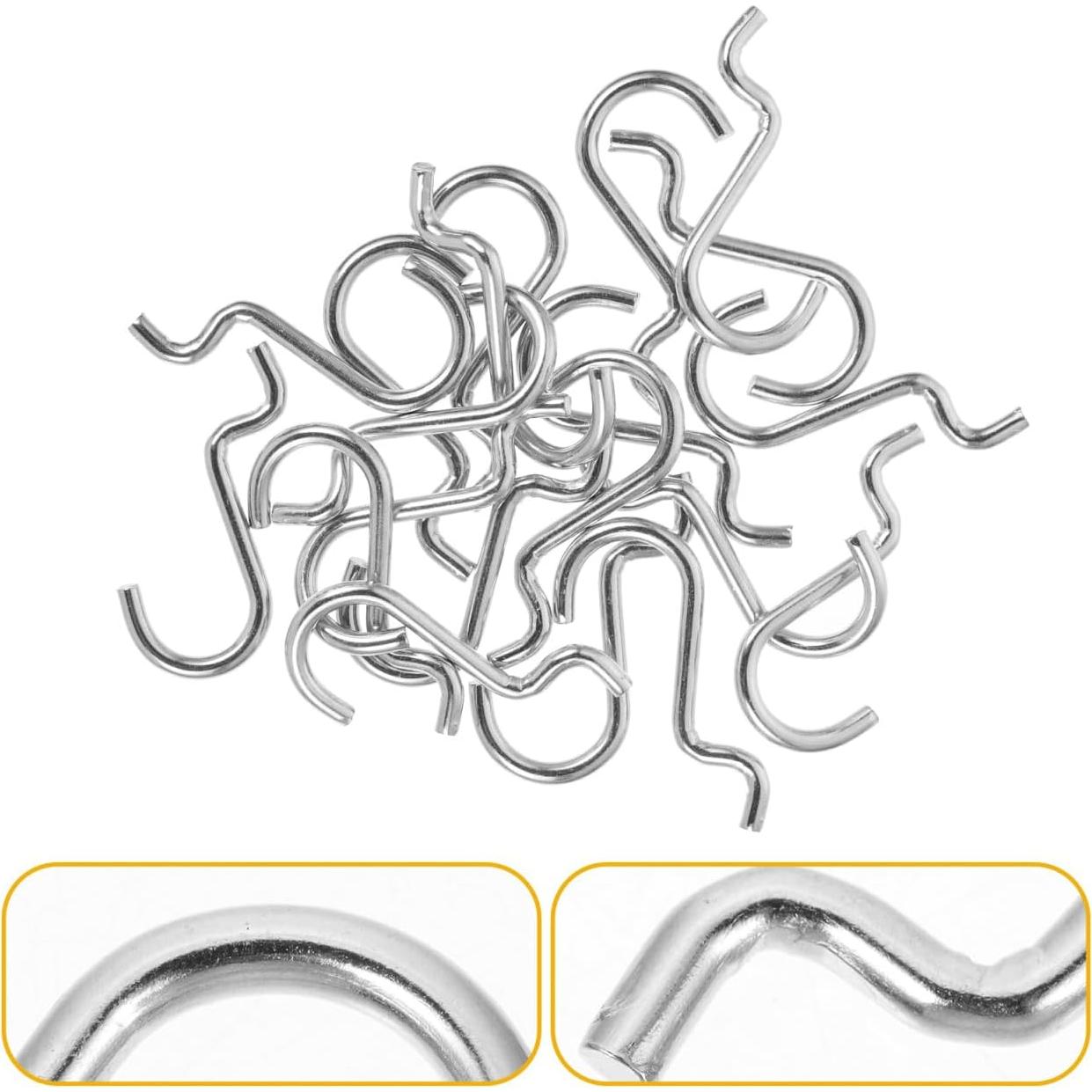 Ganchos en J de Metal Gadpiparty 20pcs para Tablero de Clavos