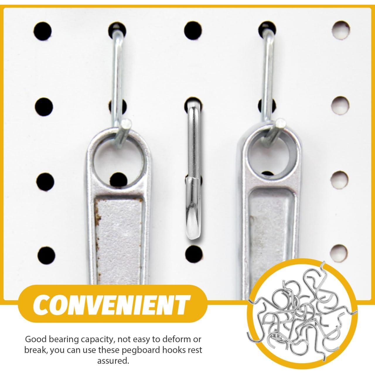 Ganchos en J de Metal Gadpiparty 20pcs para Tablero de Clavos