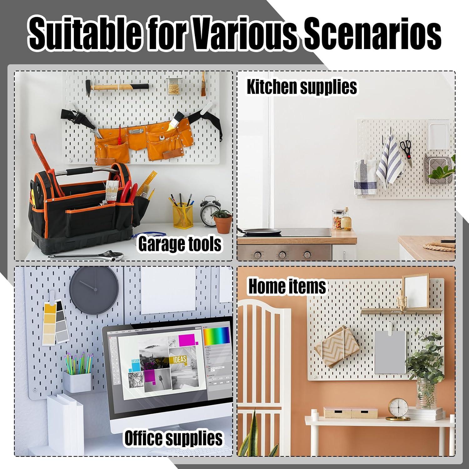 Ganchos para Tablero Perforado GlikCeil 12 Pcs 6x9.5 cm