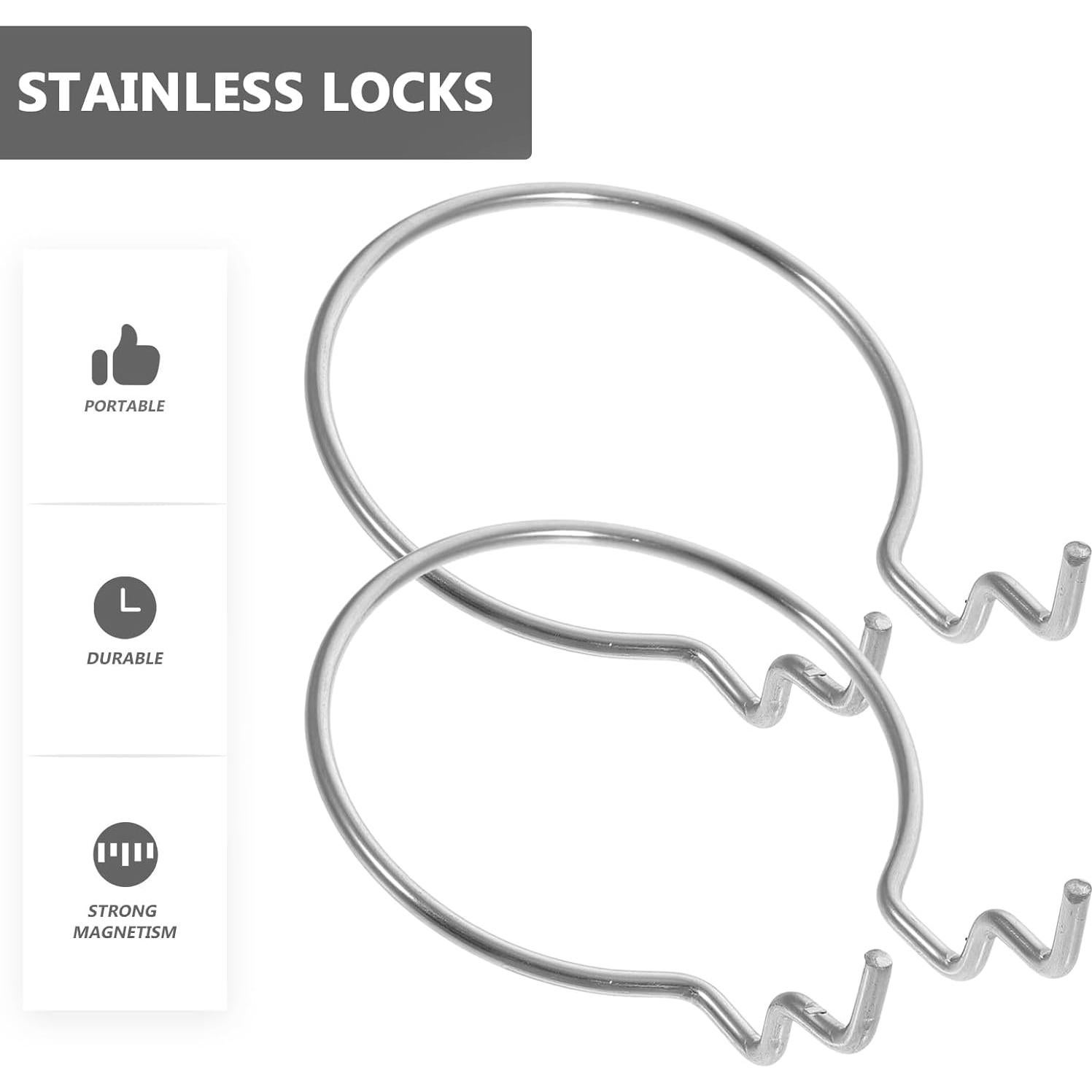 Ganchos en J Angoily 10 Piezas para Pegboard - Organizador de Cocina