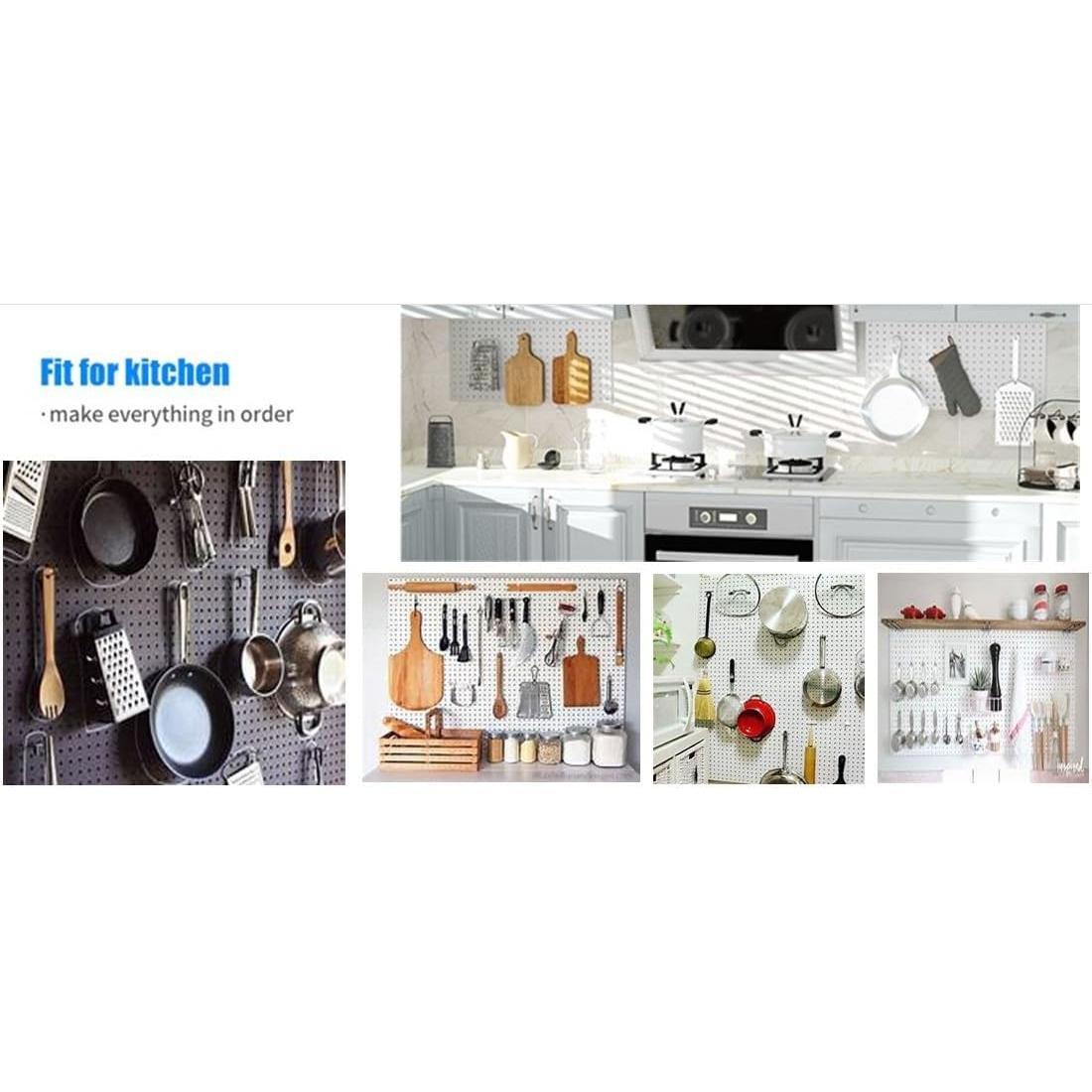 Paneles de Tablero de Clavos WallPeg 60x60 cm (2 unidades, Blanco)