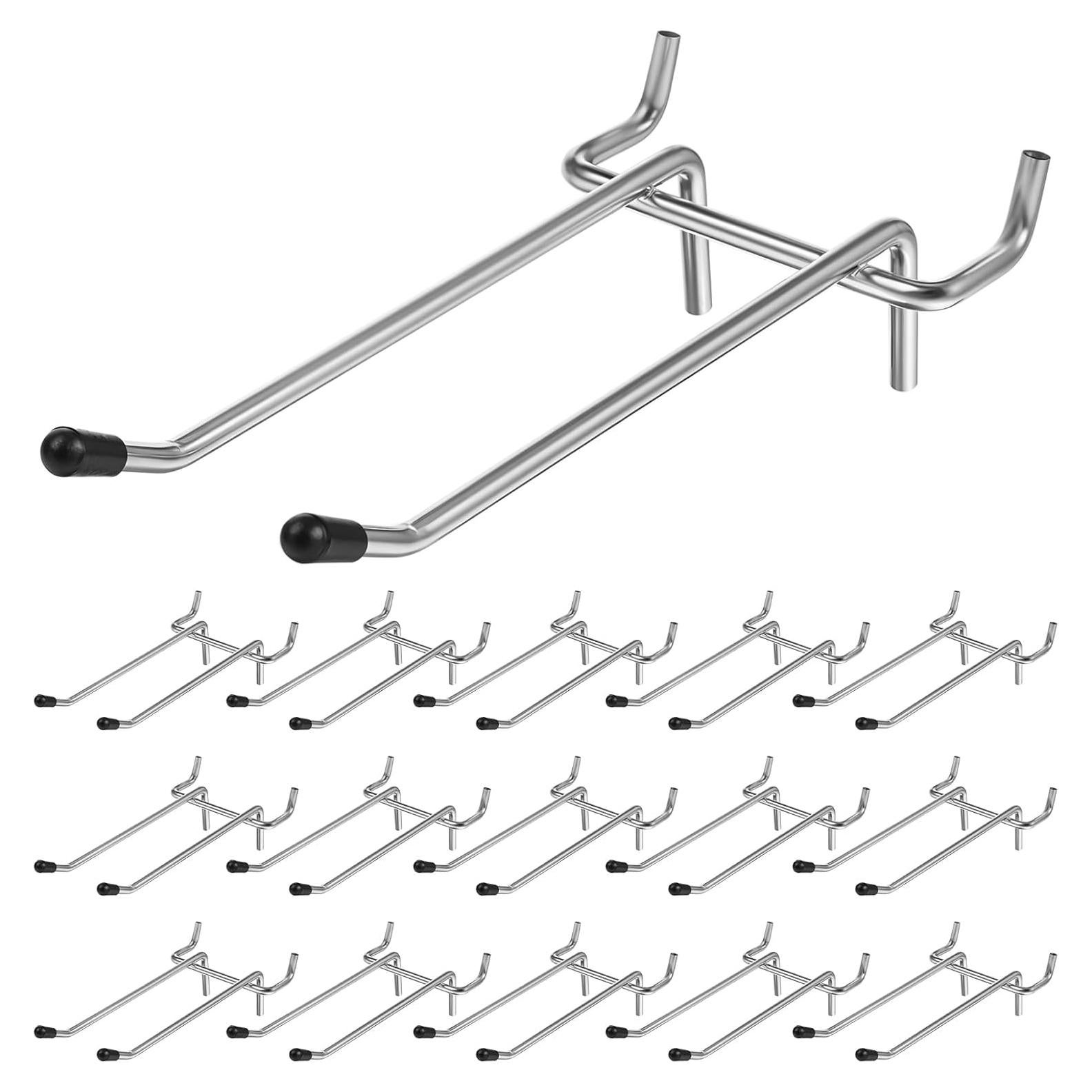 16 Ganchos Dobles para Tablero de Clavos JOUTYFOR 10.16 cm