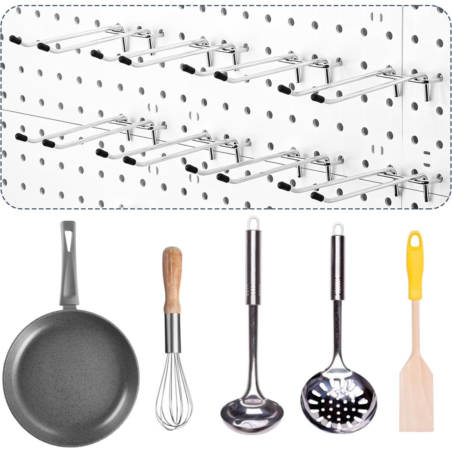 16 Ganchos Dobles para Tablero de Clavos JOUTYFOR 10.16 cm