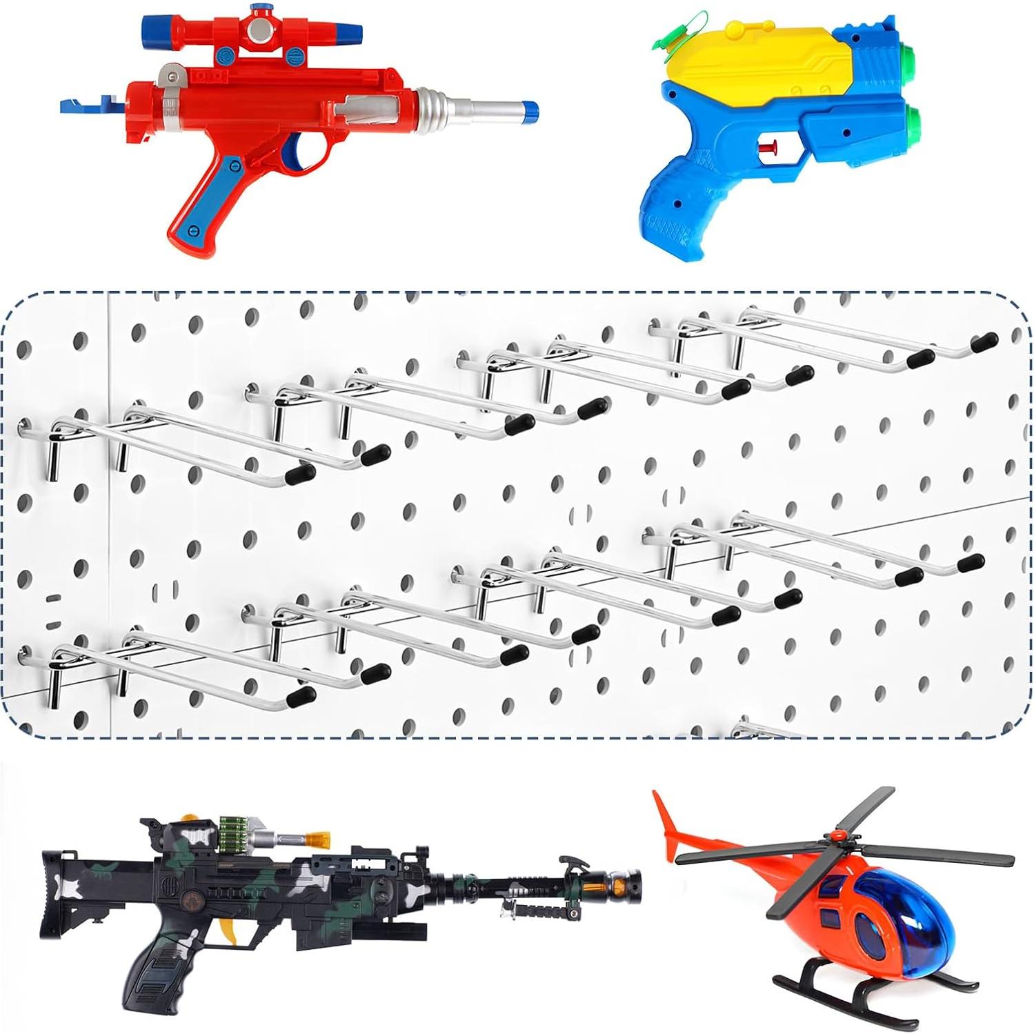16 Ganchos Dobles para Tablero de Clavos JOUTYFOR 10.16 cm