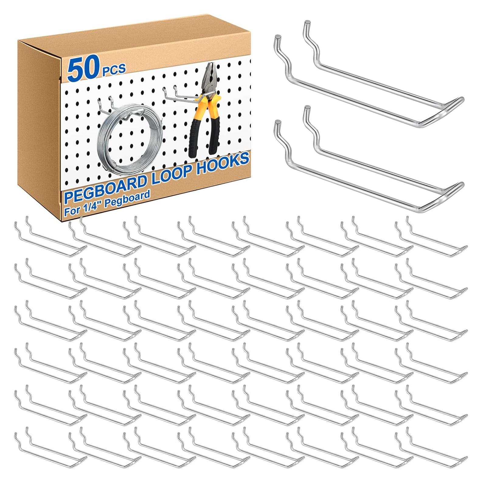 Ganchos de Doble Brazo Tandefio 50 Pcs 11.48 cm Plateados