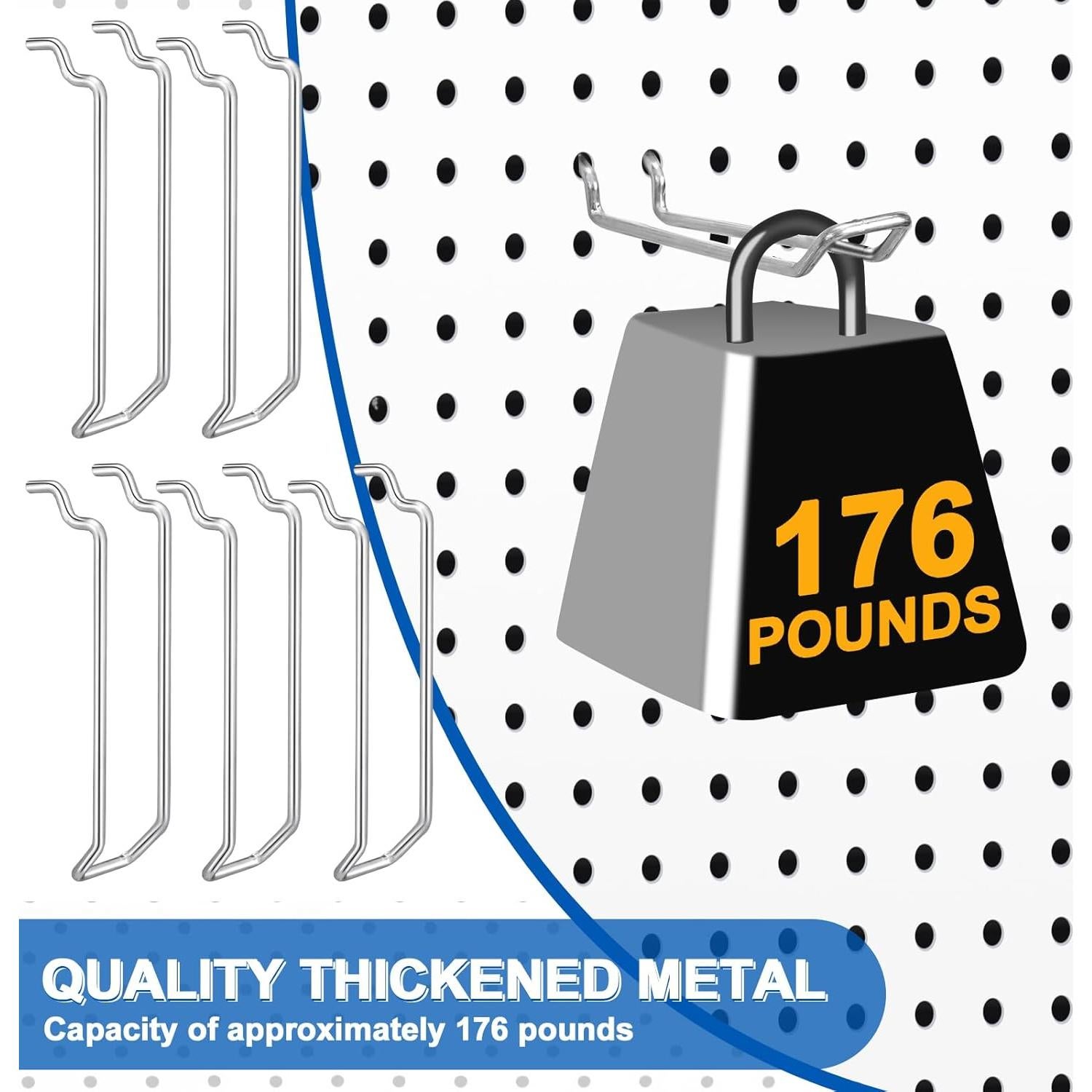 Ganchos de Doble Brazo Tandefio 50 Pcs 11.48 cm Plateados