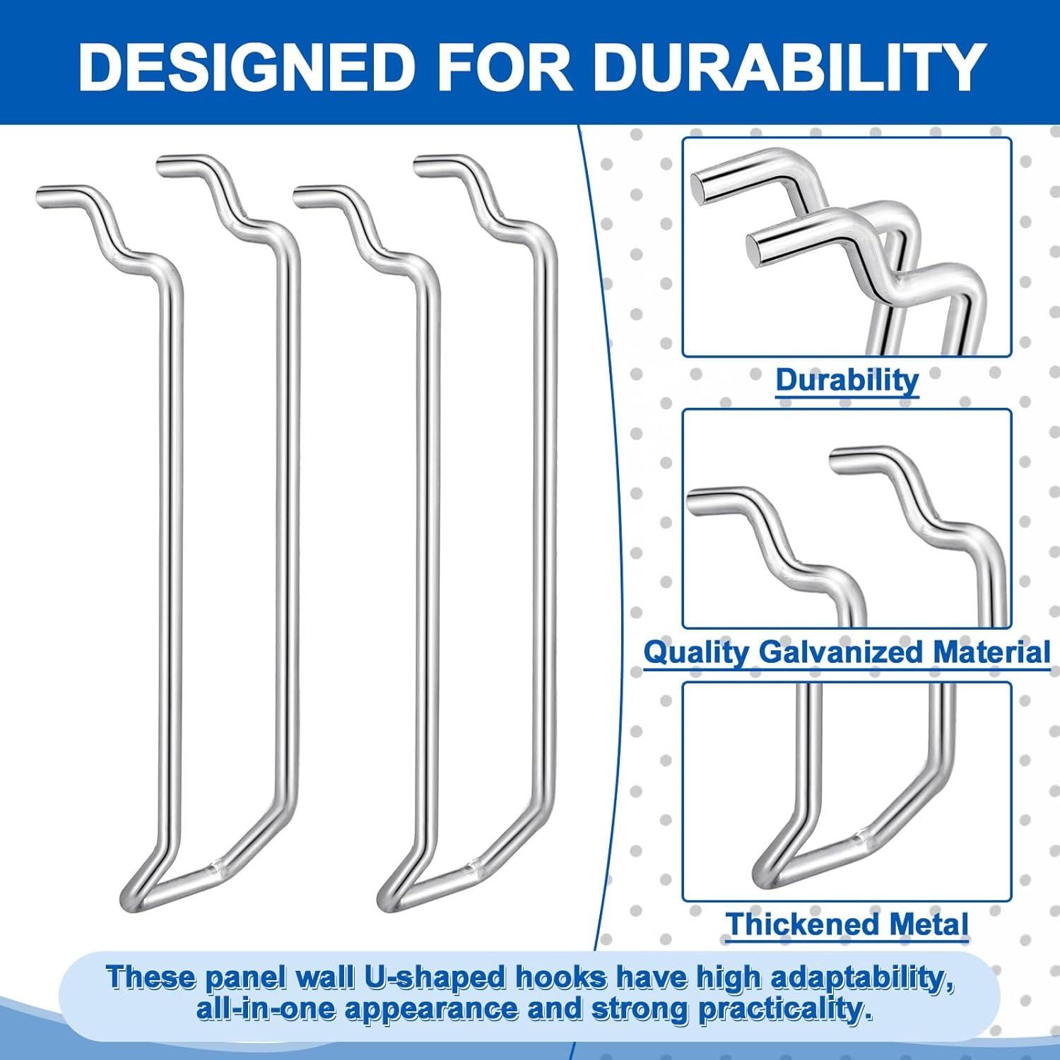 Ganchos de Doble Brazo Tandefio 50 Pcs 11.48 cm Plateados