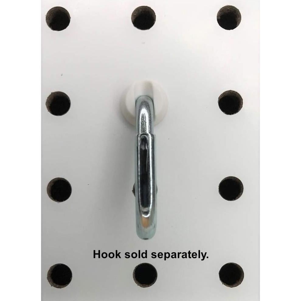 Bloques de Pegboard 50PCS Pegitz 6.35mm Blanco Reutilizables