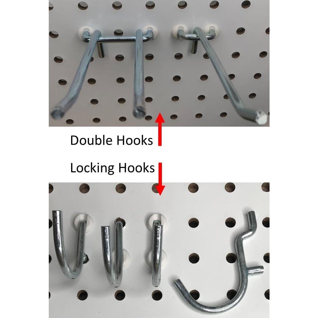 Bloques de Pegboard 50PCS Pegitz 6.35mm Blanco Reutilizables