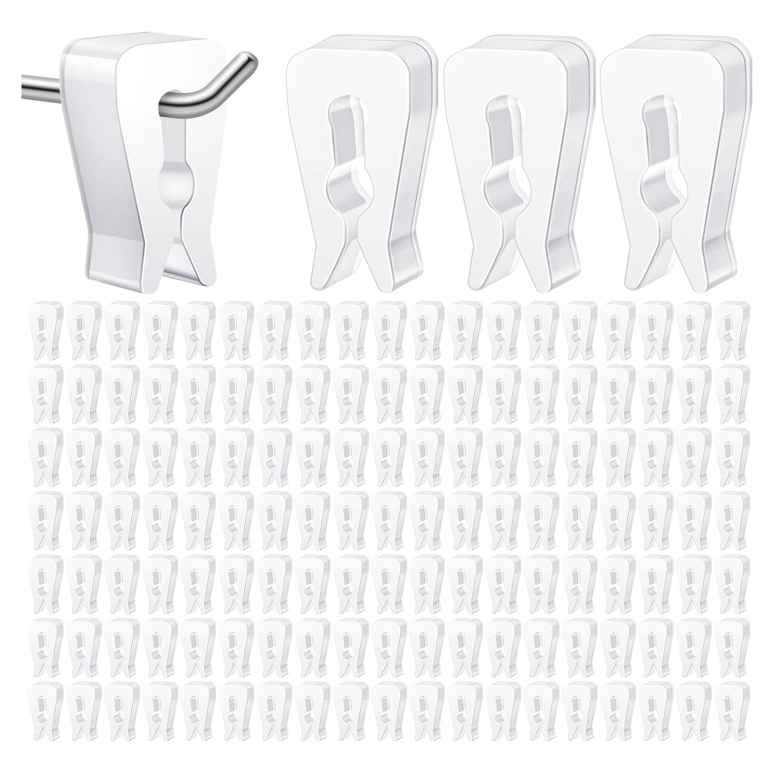 400 Clips de Control de Inventario PVC Foilswirl para Ganchos