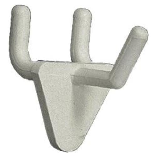 Gancho de Almacenamiento Azar Displays Blanco 2.54 cm Paquete 50