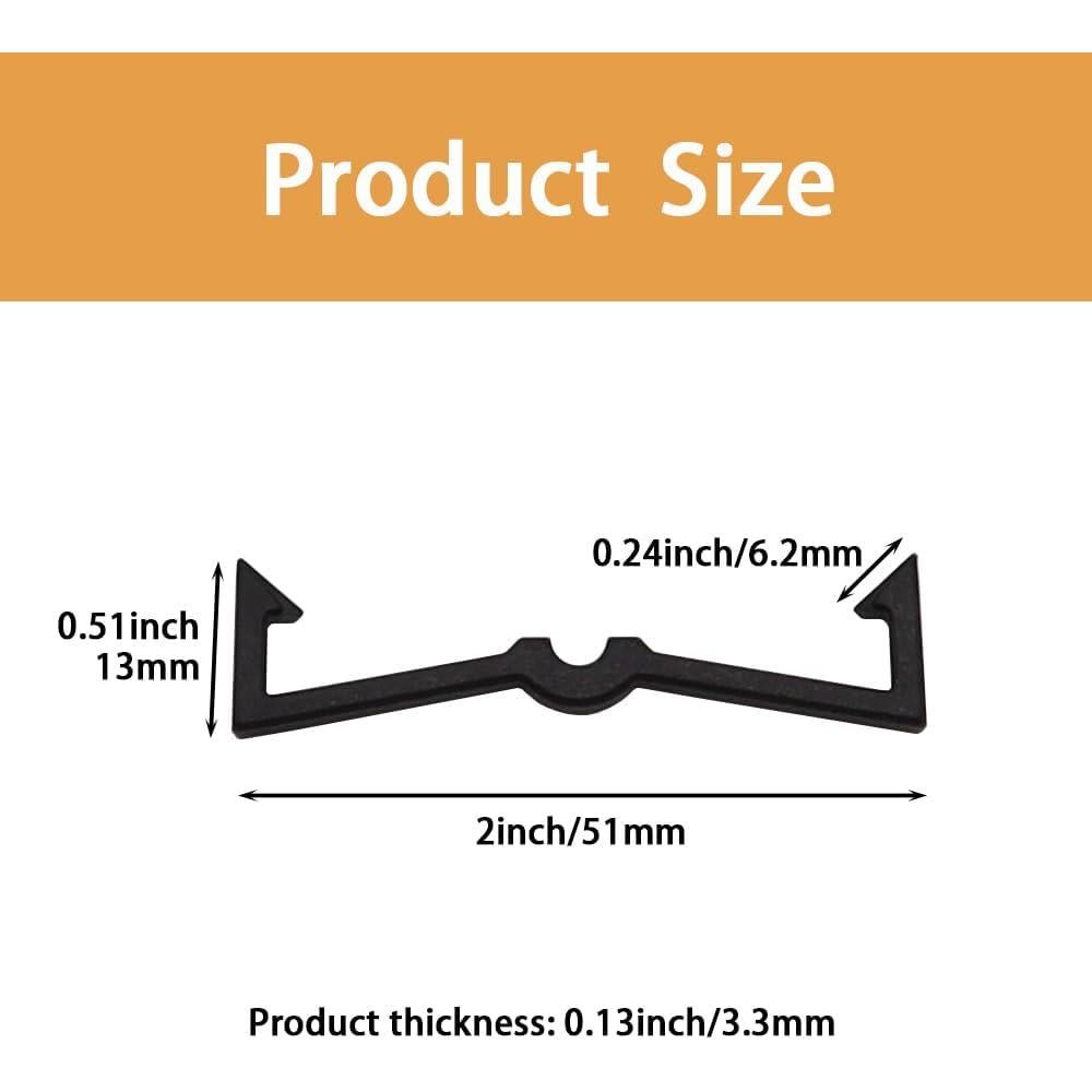 100 Clips para Tablero Perforado zDwfDc Plástico Negro 81.9g