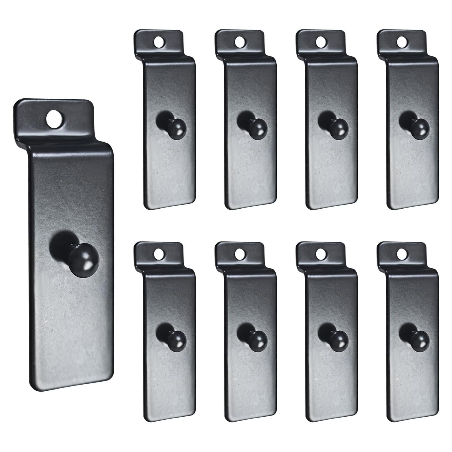 Ganchos Utilitarios de Pared Mewuthede, 10pcs, 30kg, Negro