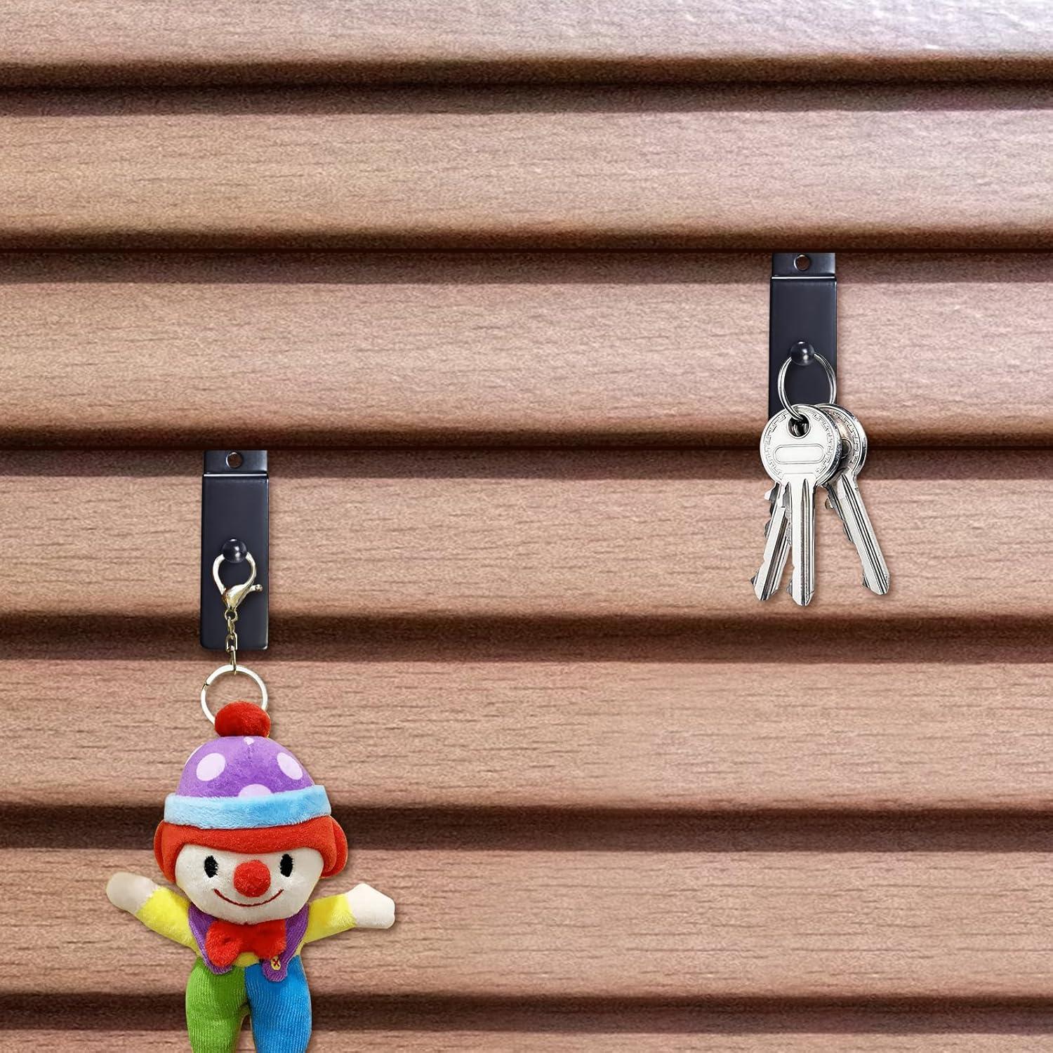 Ganchos Utilitarios de Pared Mewuthede, 10pcs, 30kg, Negro