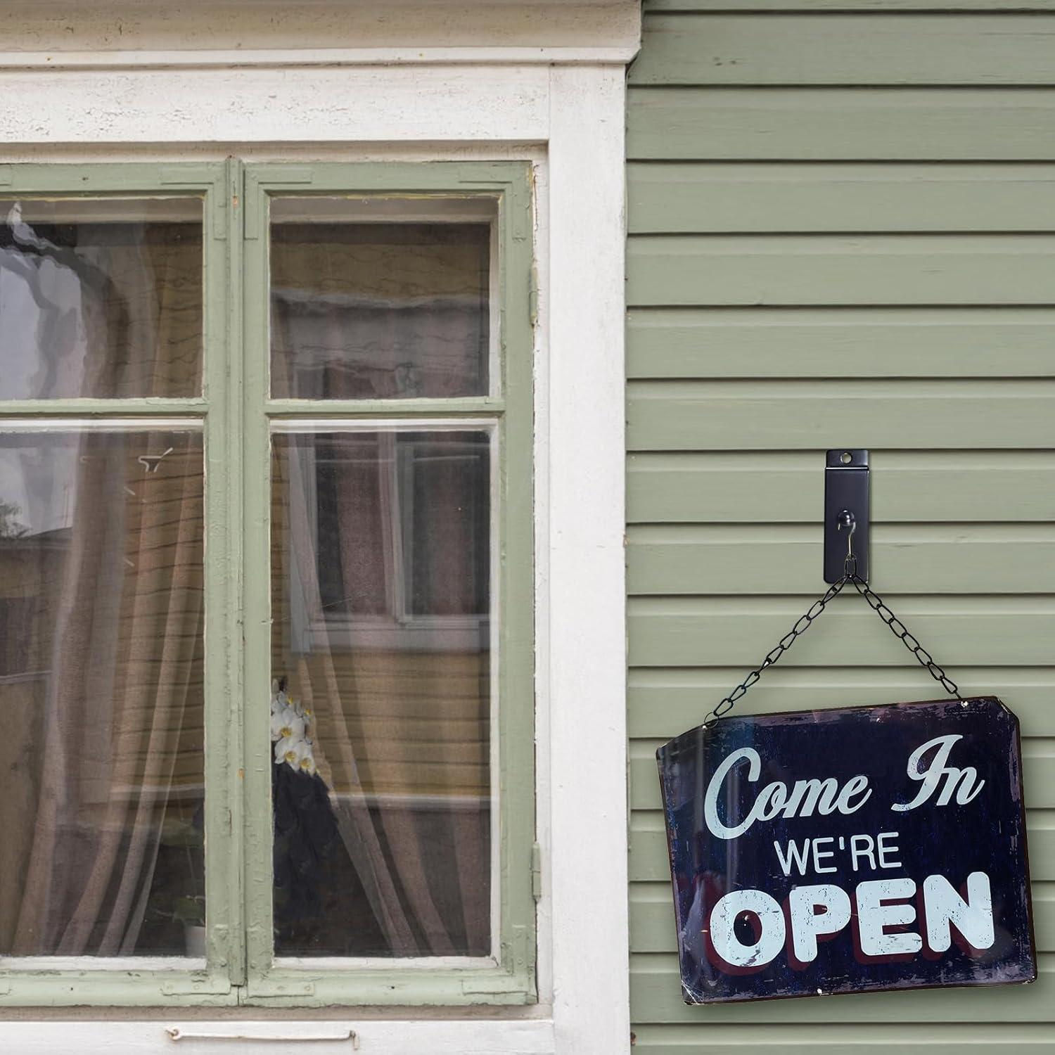 Ganchos Utilitarios de Pared Mewuthede, 10pcs, 30kg, Negro