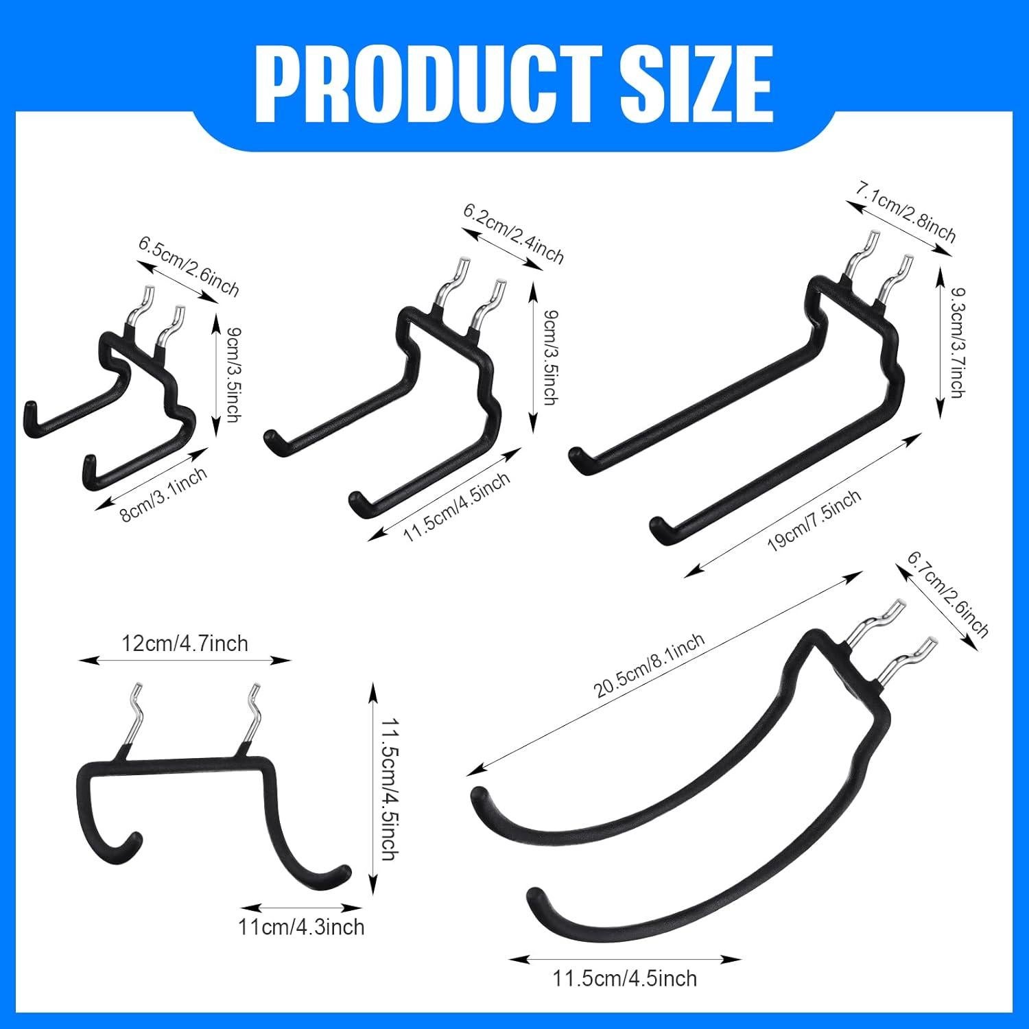 Ganchos Utilitarios para Tablero de Clavos Zhengmy - 20 Pcs