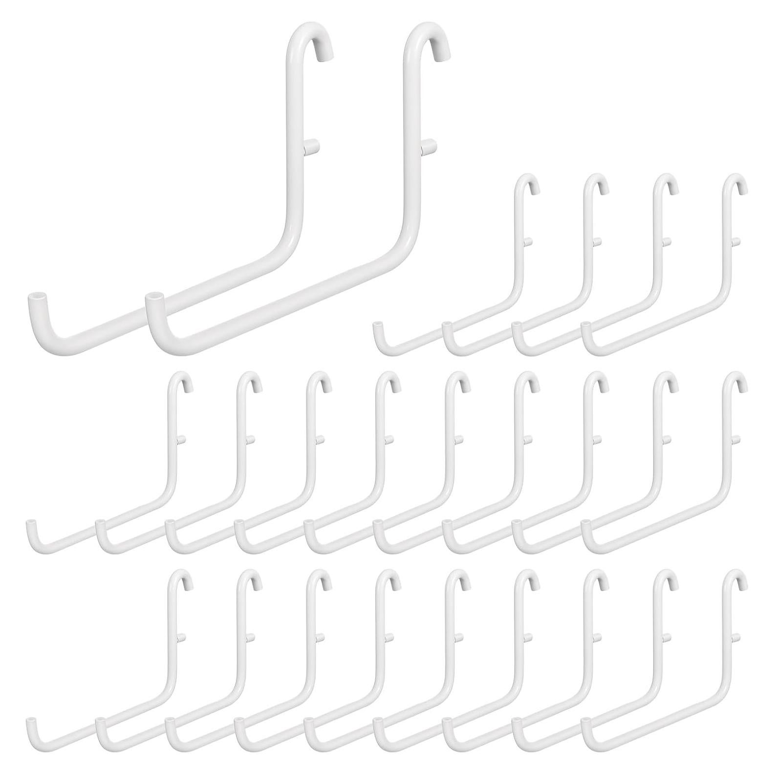 Ganchos para Tablero de Clavos HOFURME 24 Pcs 9.5x6 cm Blanco