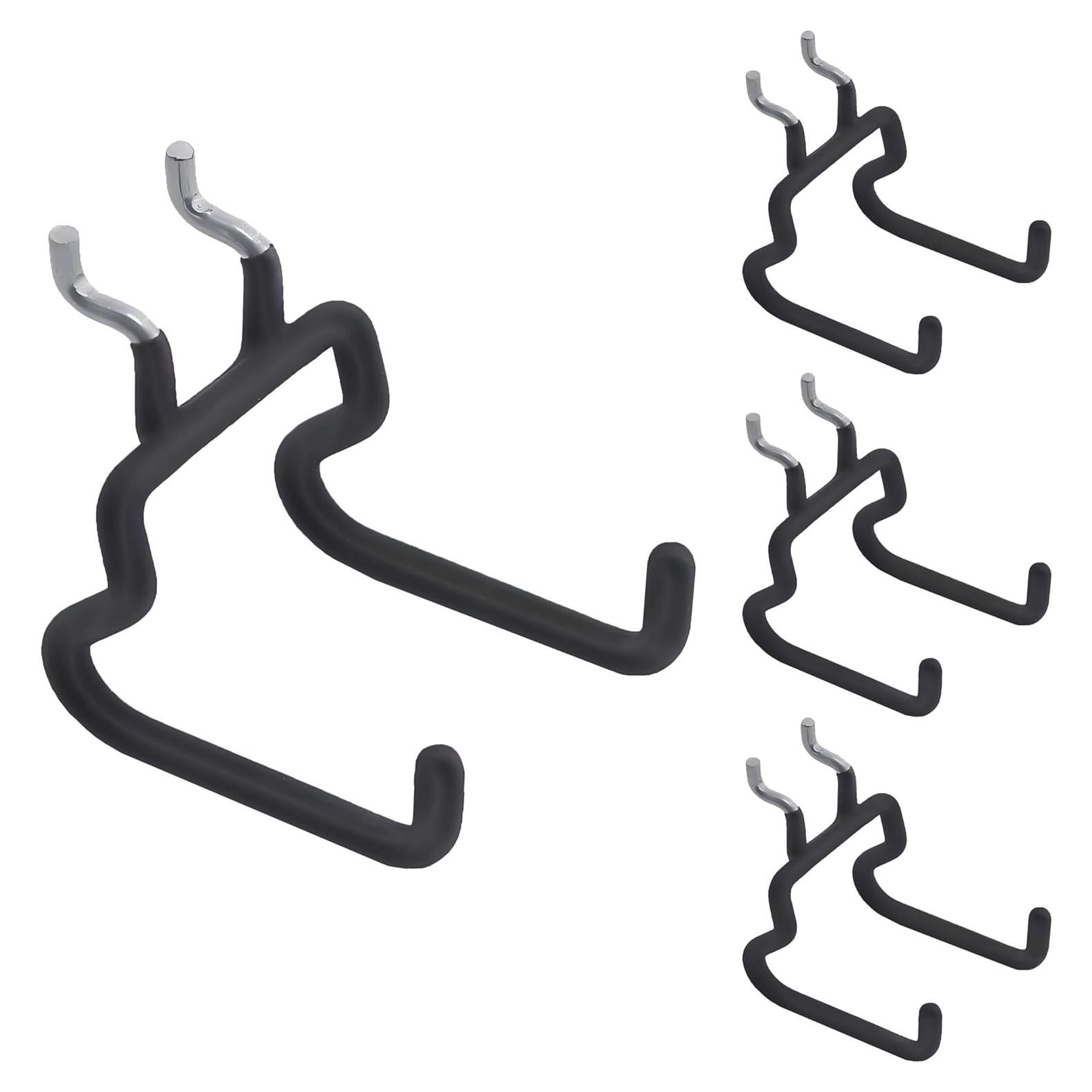 4 Ganchos Dobles de Utilidad Nivithi para Tablero de Clavos