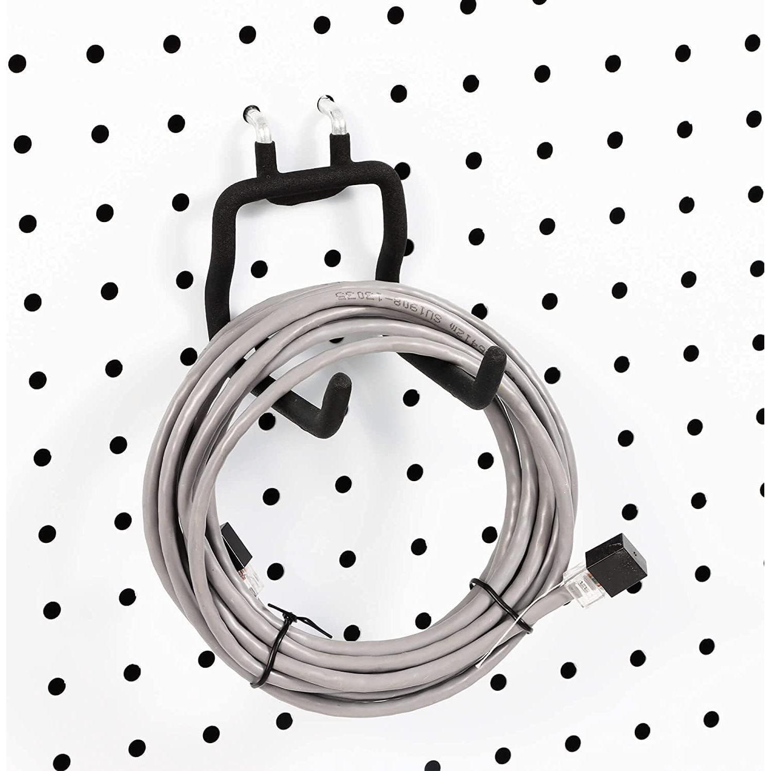 4 Ganchos Dobles de Utilidad Nivithi para Tablero de Clavos