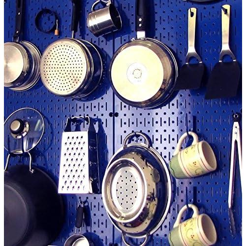 Paneles de Pegboard de Metal Azul Wall Control 81.28x81.28 cm