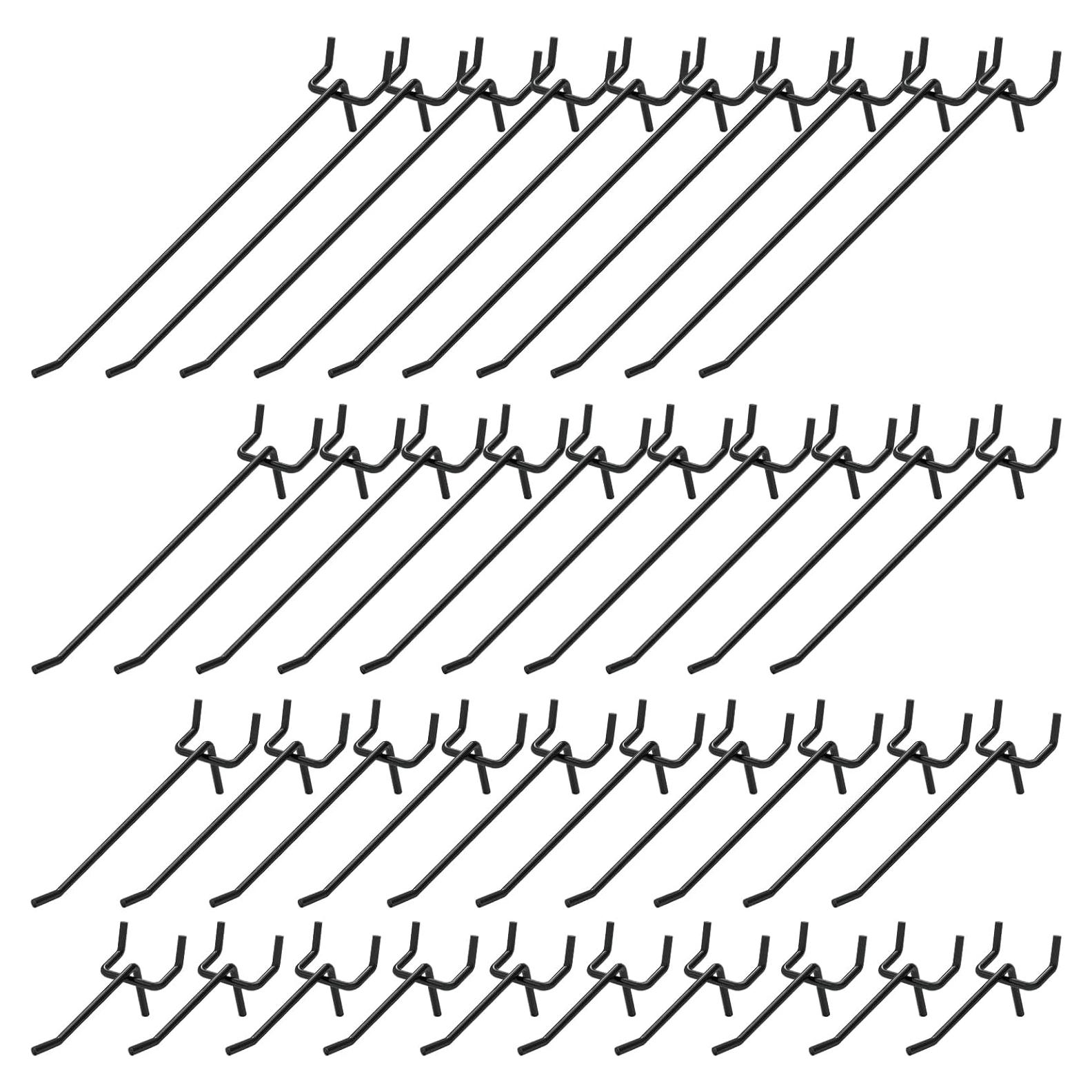 Juego de 40 Ganchos de Exhibición Waltool Acero Inoxidable Negro