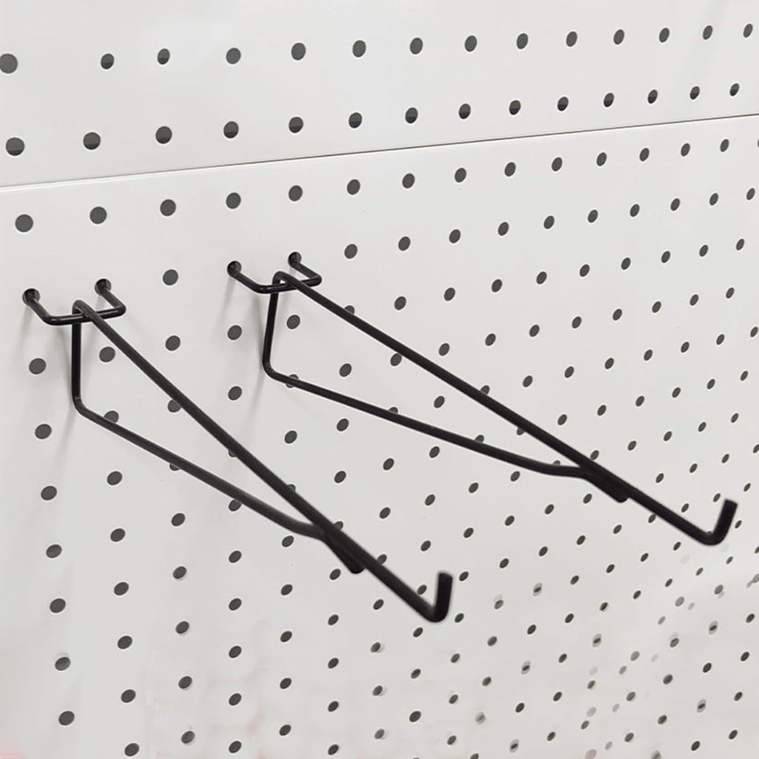 8 Ganchos de Metal para Estantes de Tablero Perforado KeaJuidy