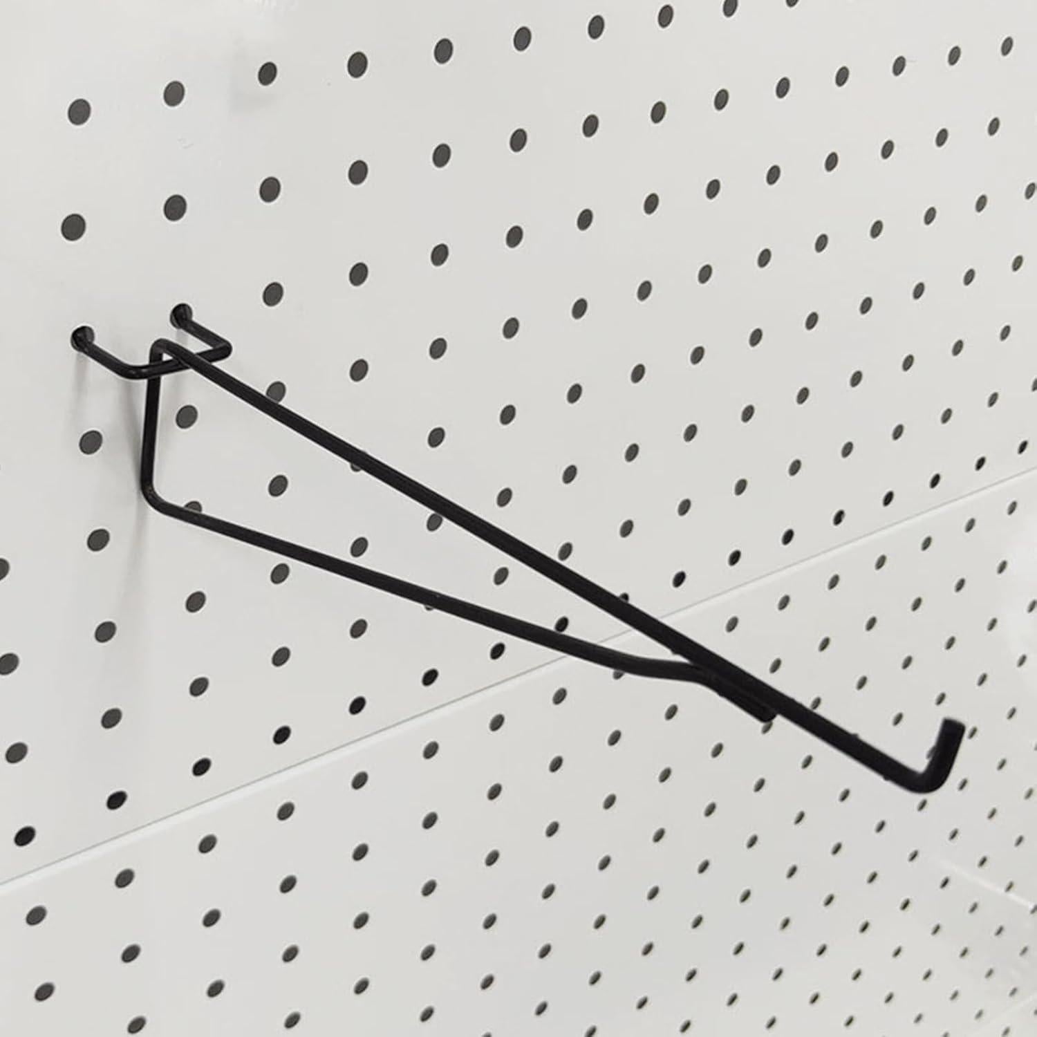 8 Ganchos de Metal para Estantes de Tablero Perforado KeaJuidy