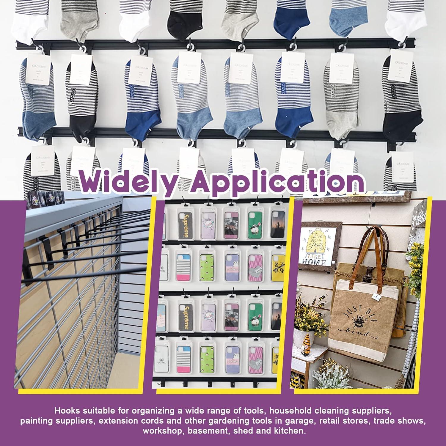 Ganchos de Slatwall Swpeet 10.16 cm 20 Pcs Alta Resistencia