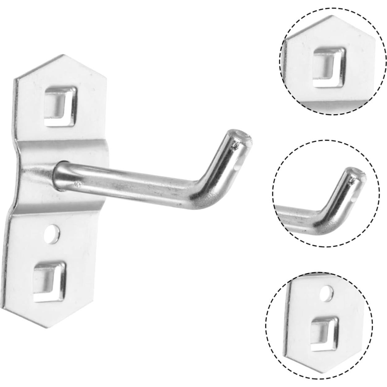 Ganchos de Clavo VILLFUL 24 pcs Metal Antideslizante para Almacenamiento